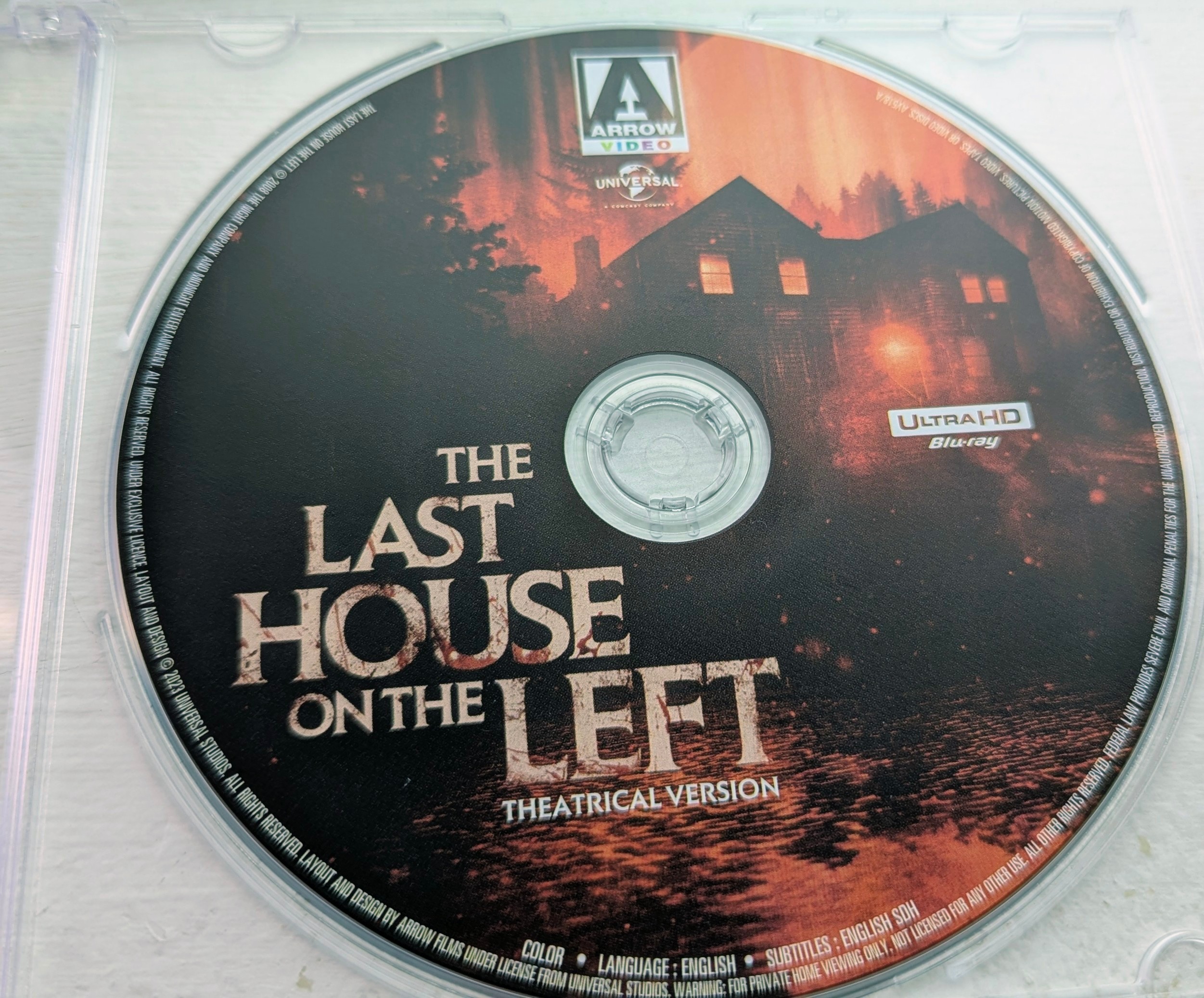 The Last House on the Left 4k ARROW VIDEO