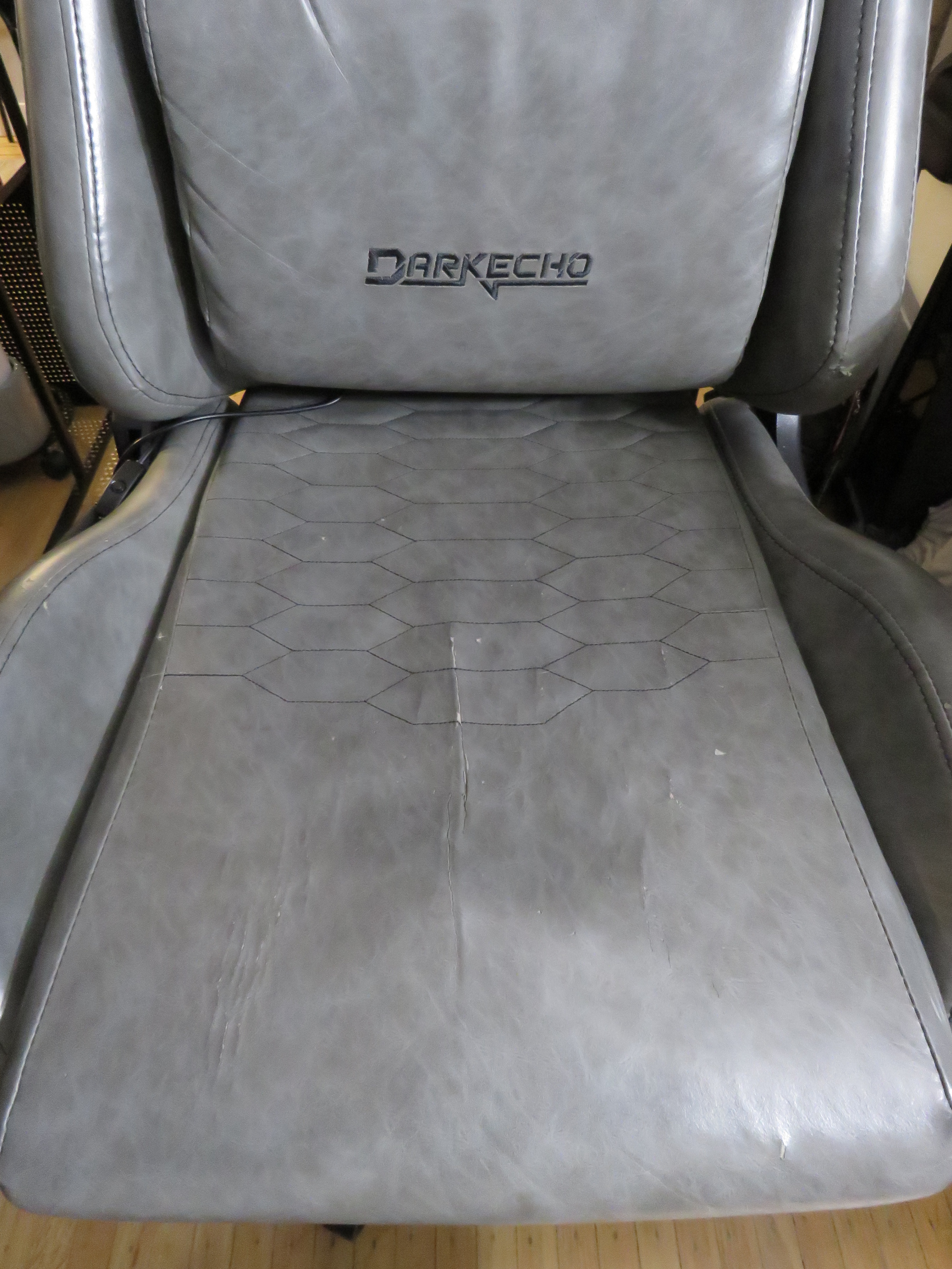 Grey Office Chair - Worn seat (Fully Functional) - photo 4