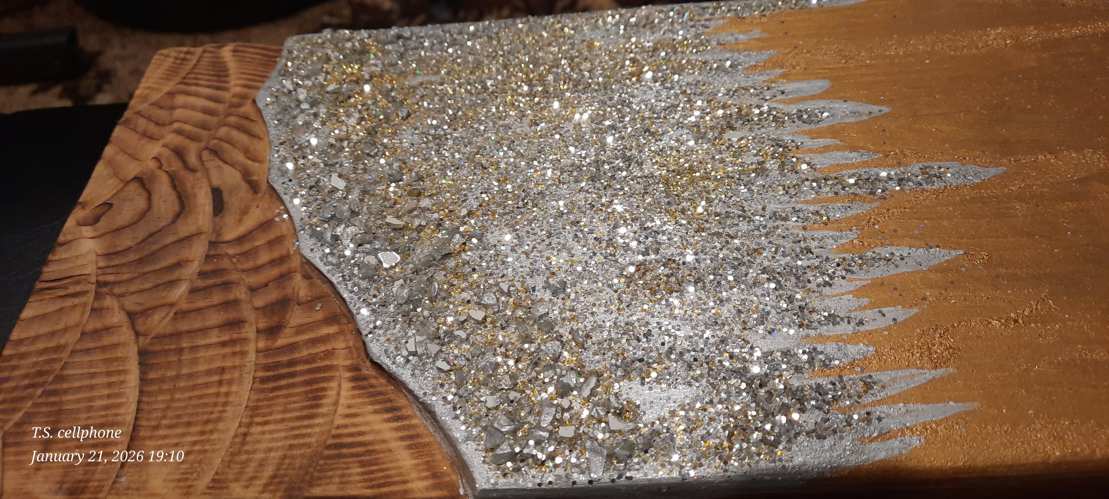 Handmade Wood & Glitter Art - photo 4