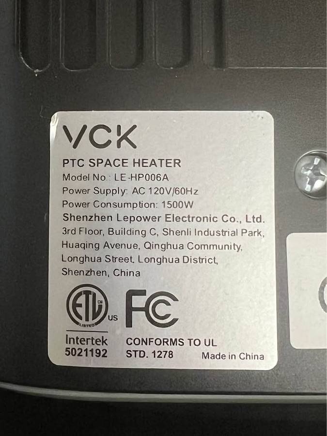 Ceramic Space Heater - photo 4