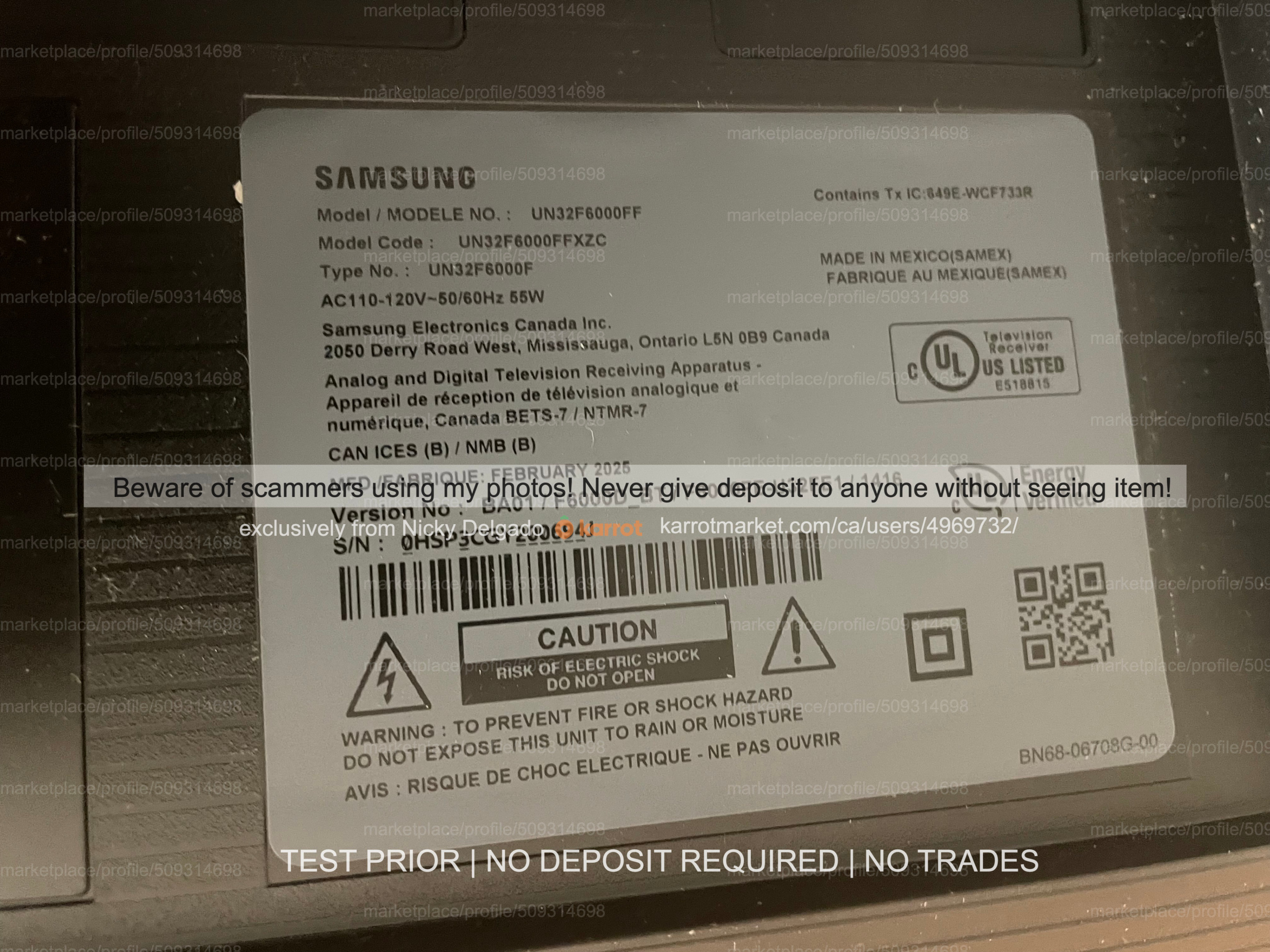 Samsung 32" F6000F Series 1080p HD HDR LED Tizen Smart TV - $160 - photo 4