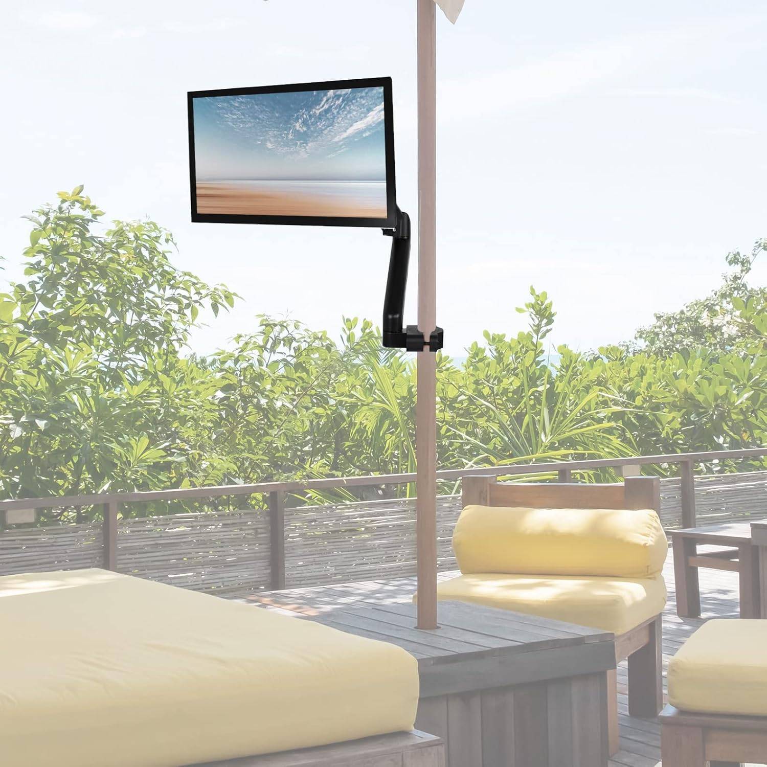 New VIVO Black Pole Mount Monitor Arm - 17" to 32" - photo 2