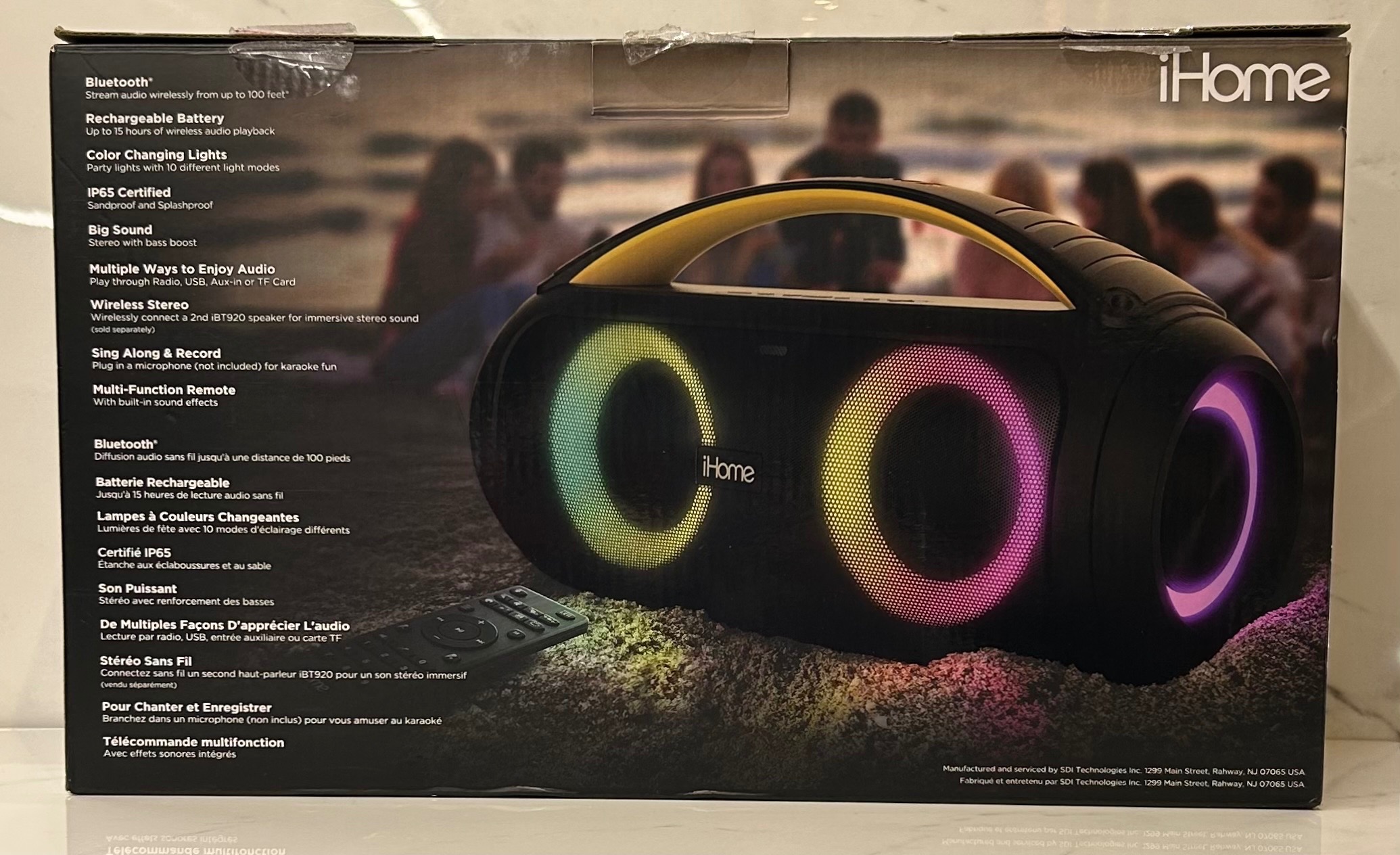 IHome Color Changing Splashproof BoomBox - photo 2