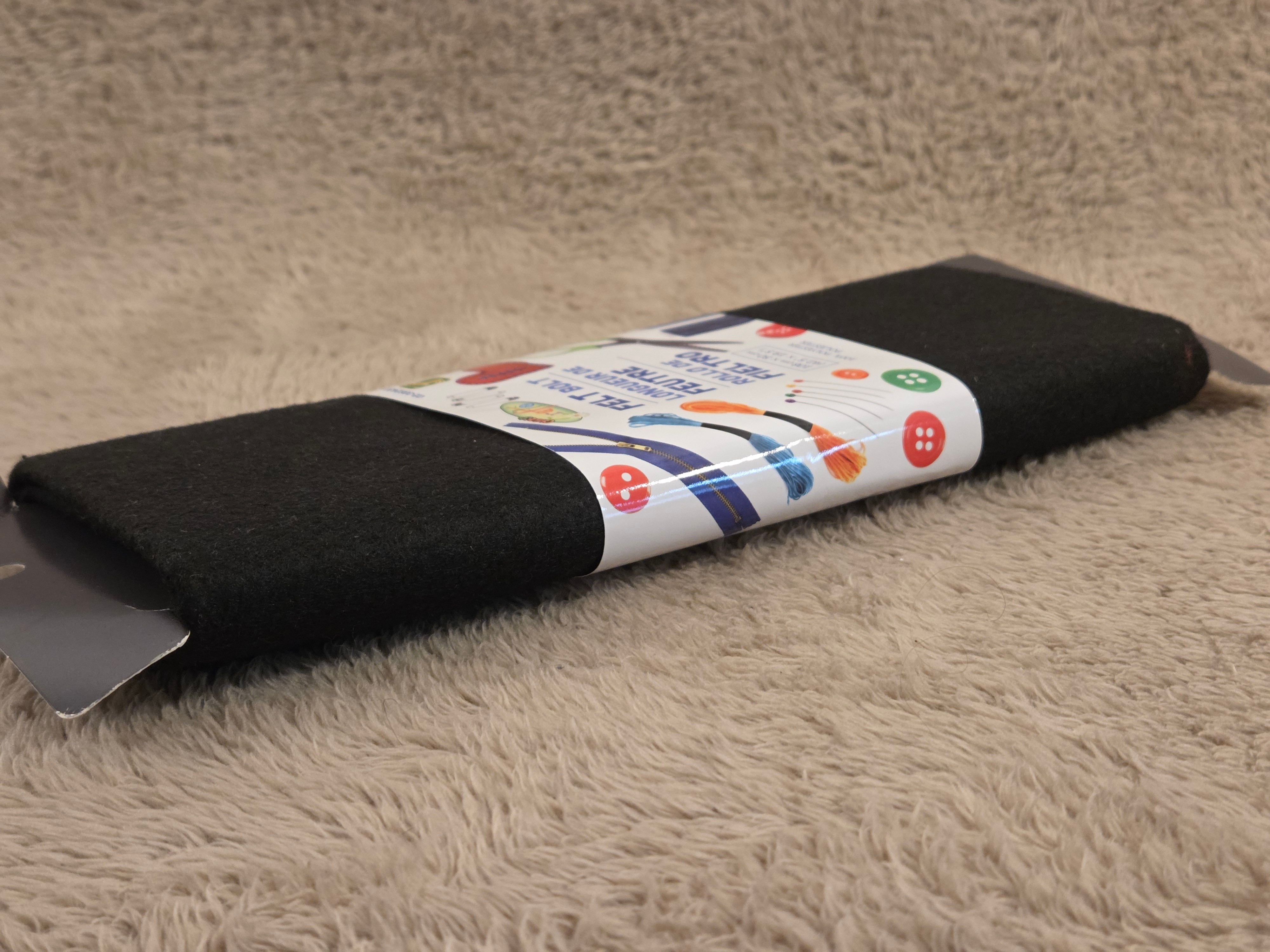 Black Felt Sheet 108×50 cm – 100% Polyester - photo 5