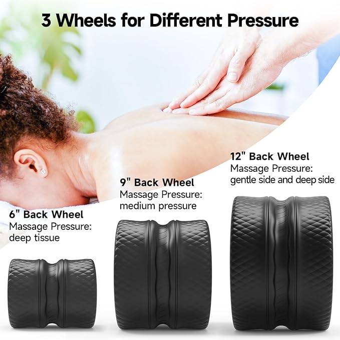 3-Piece Foam Roller Wheel - FitBeast Back Roller - Brand New - photo 2