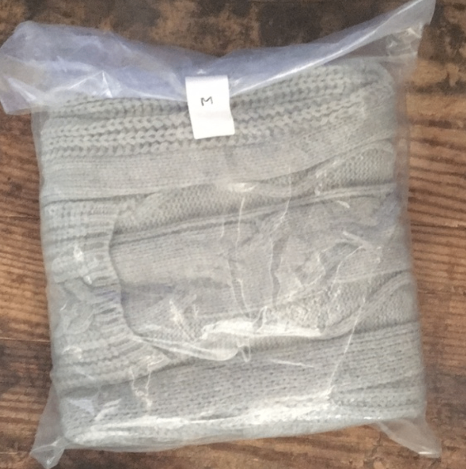Gray Women's Knitted Woven Pocket Cardigan - photo 4