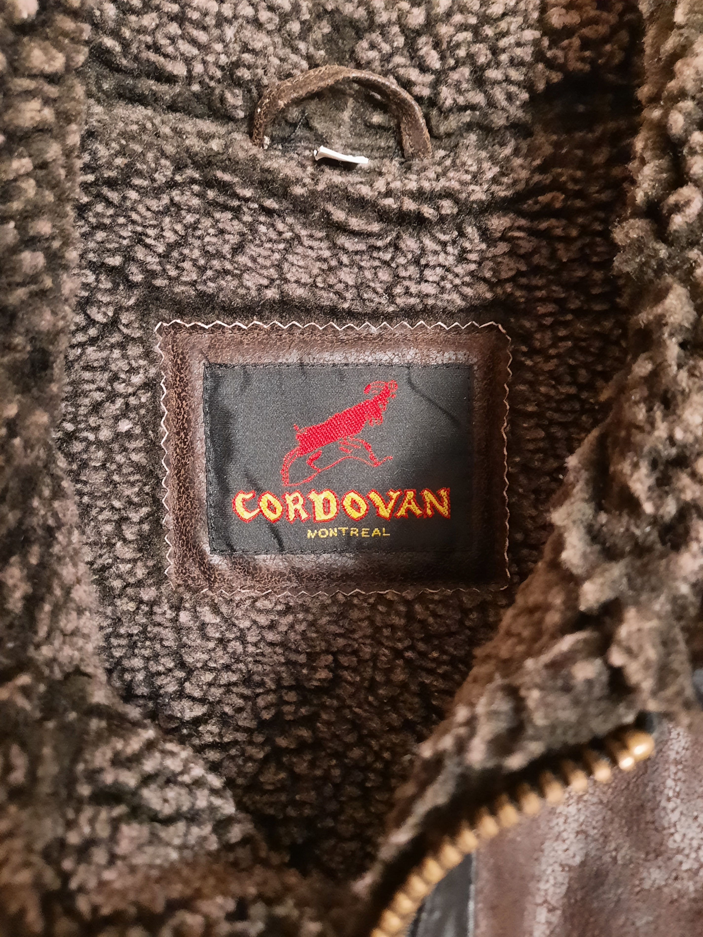 Vintage Cordovan Montreal leather bomber jacket - photo 3