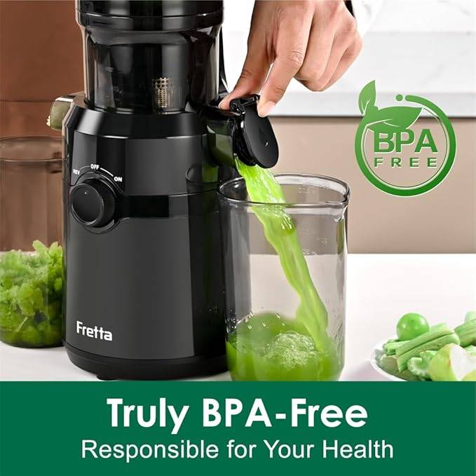 Fretta Cold Press Juicer Machine with 4.25" Large Feed Chute - photo 5