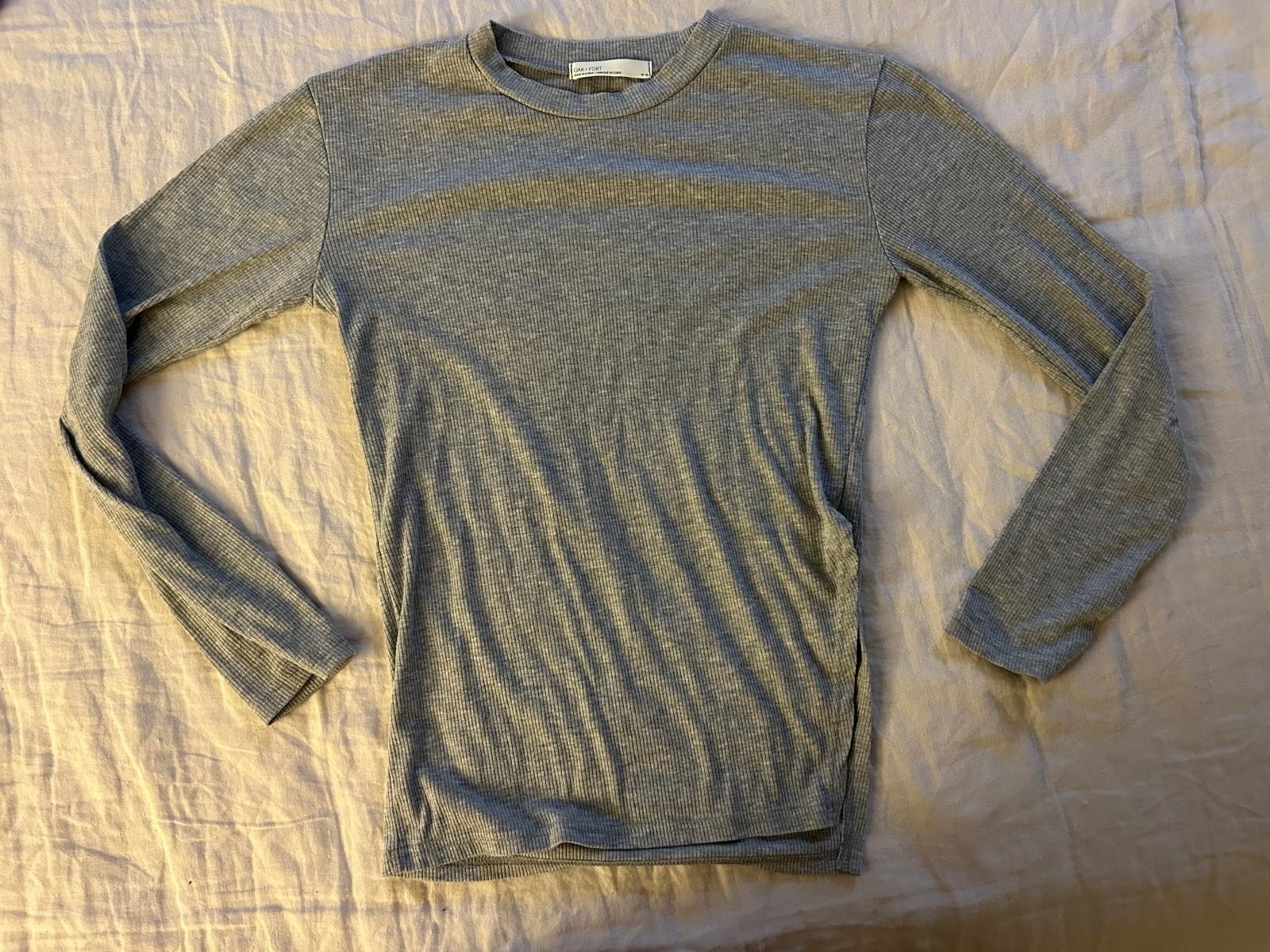 Ribbed Long Sleeve with Split Side (Size M) - photo 5