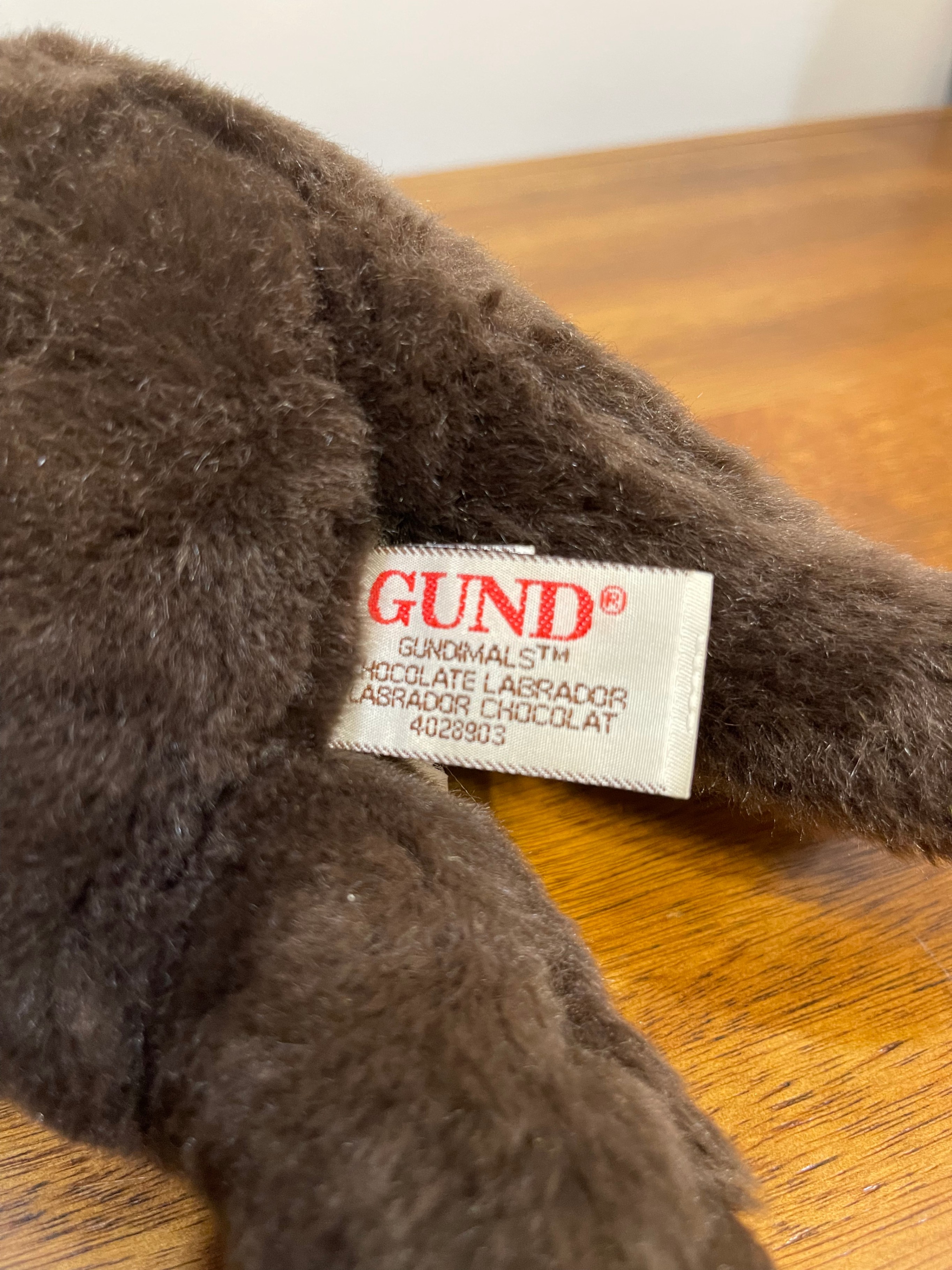 Chocolate Labrador RARE Vintage 1993 GUND Gundimals Plush - photo 5