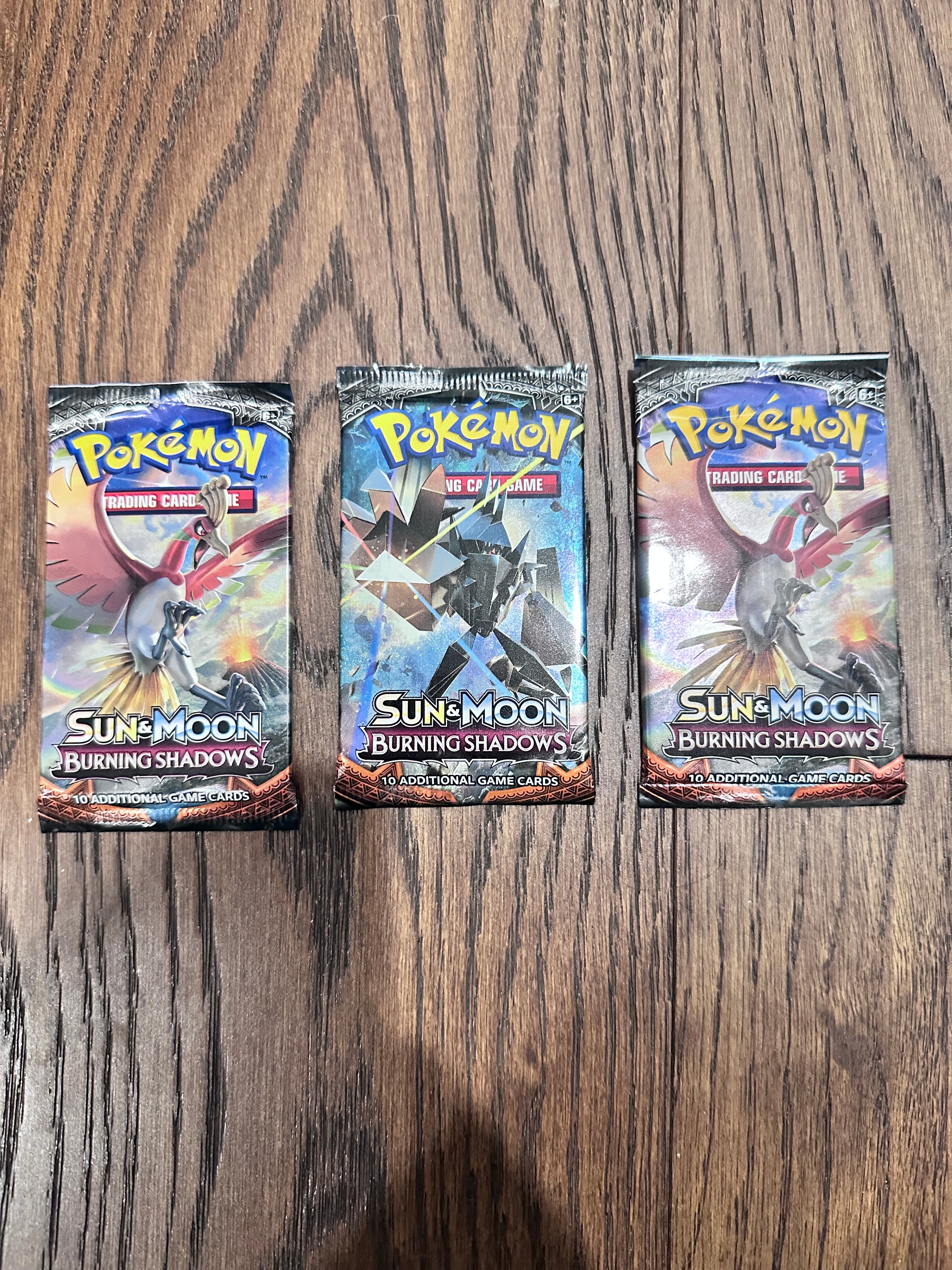 Pokemon Sealed Burning Shadows Packs