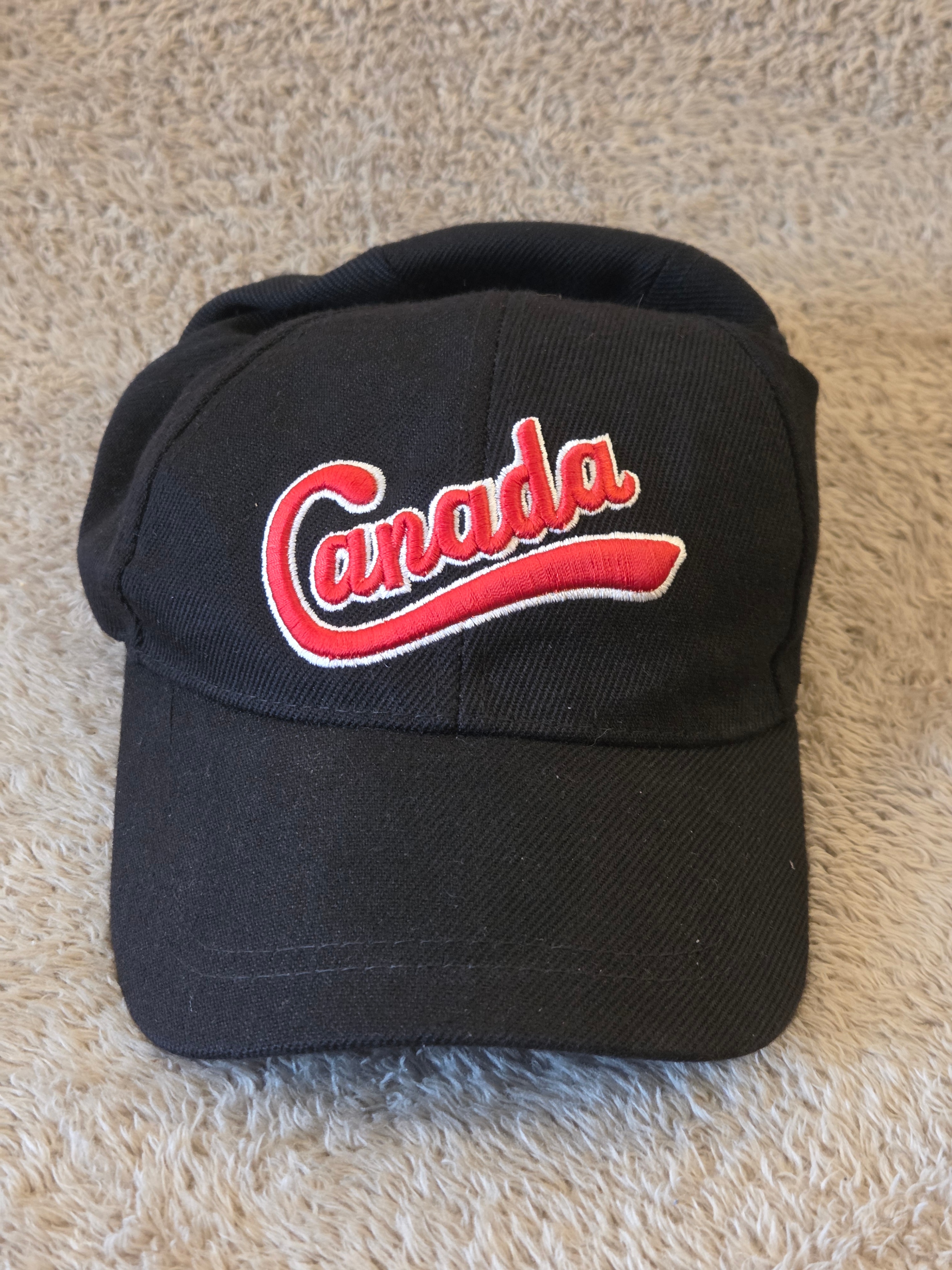 Canada Embroidered Black Dad Cap – Adjustable