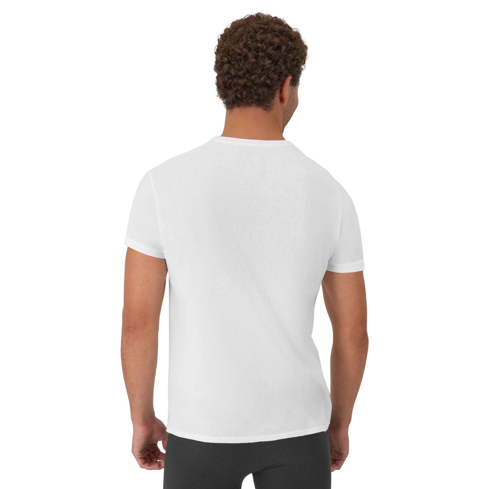 Men's 100% Cotton Breathable Short Sleeve White T-Shirt - photo 2