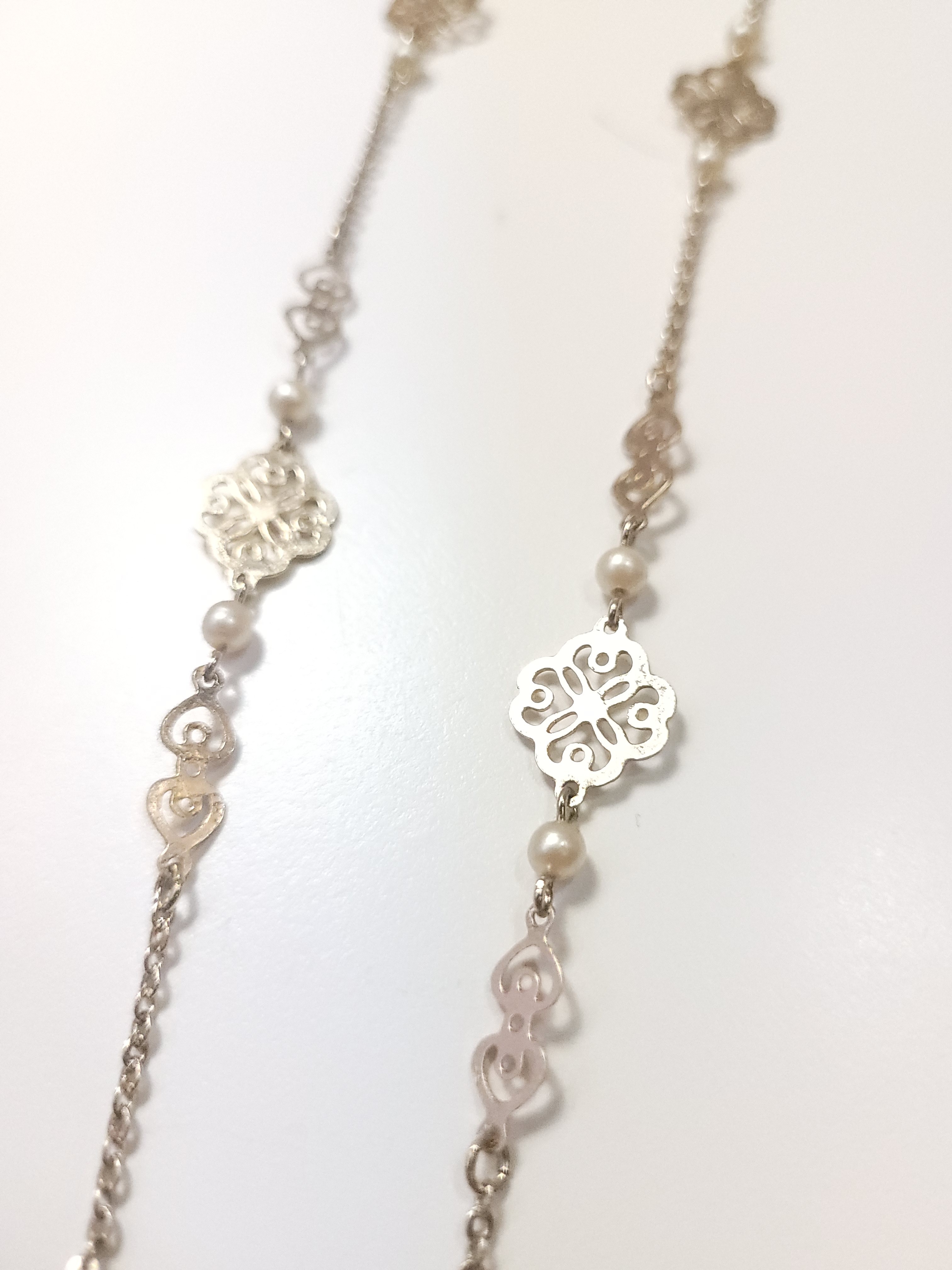 1994 Avon Attributed 31" Continuous Loop Necklace Gold Tone - photo 2