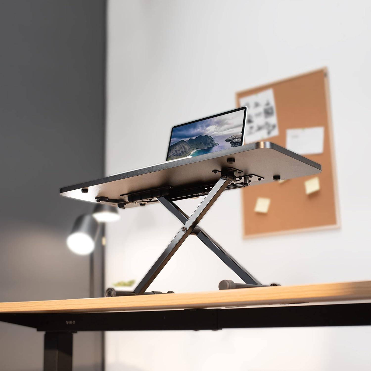 New VIVO Black Scissor Lift Standing Desk Converter - photo 5