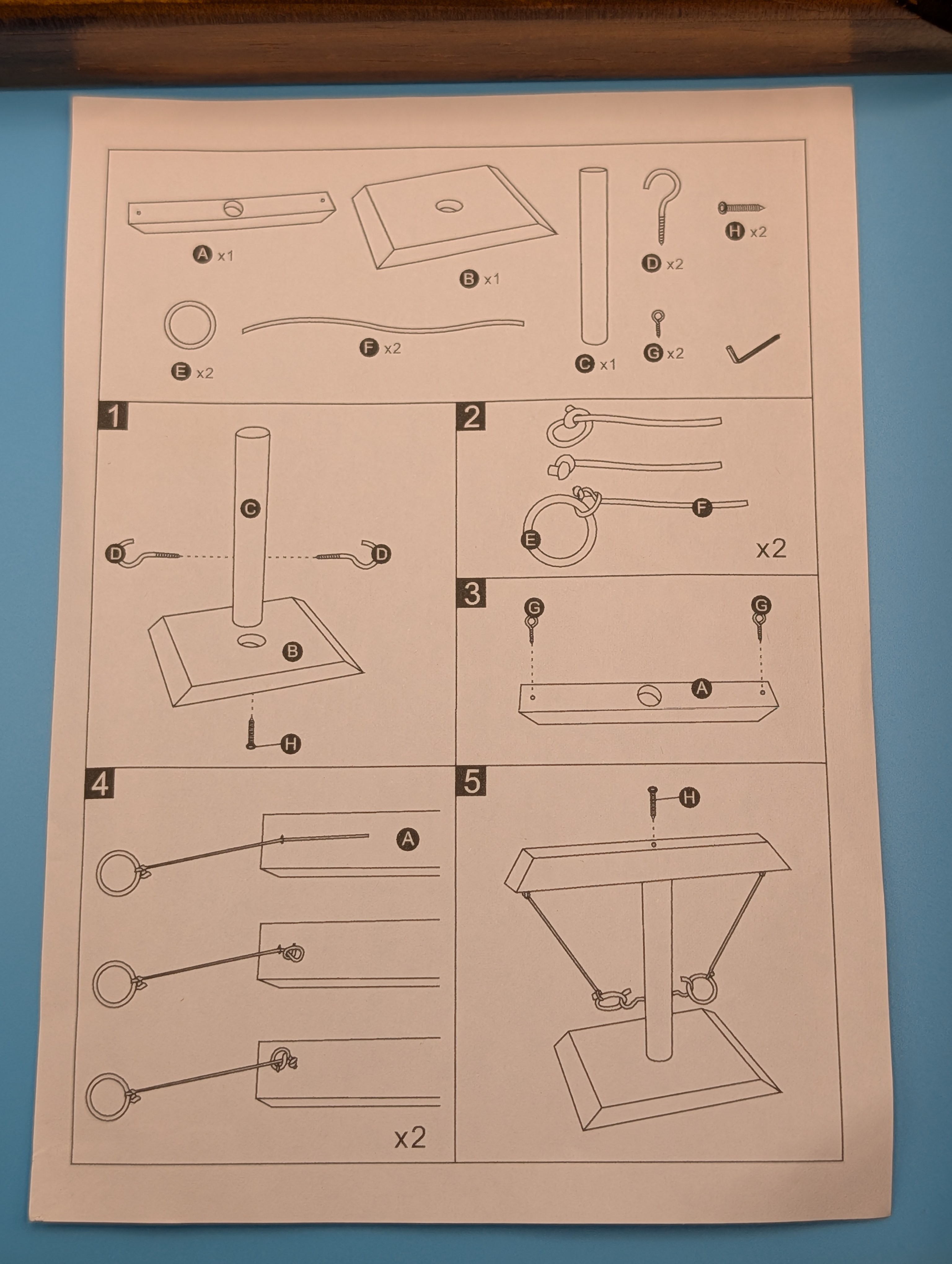 Wooden Ring Toss Game - New in Box! - photo 2
