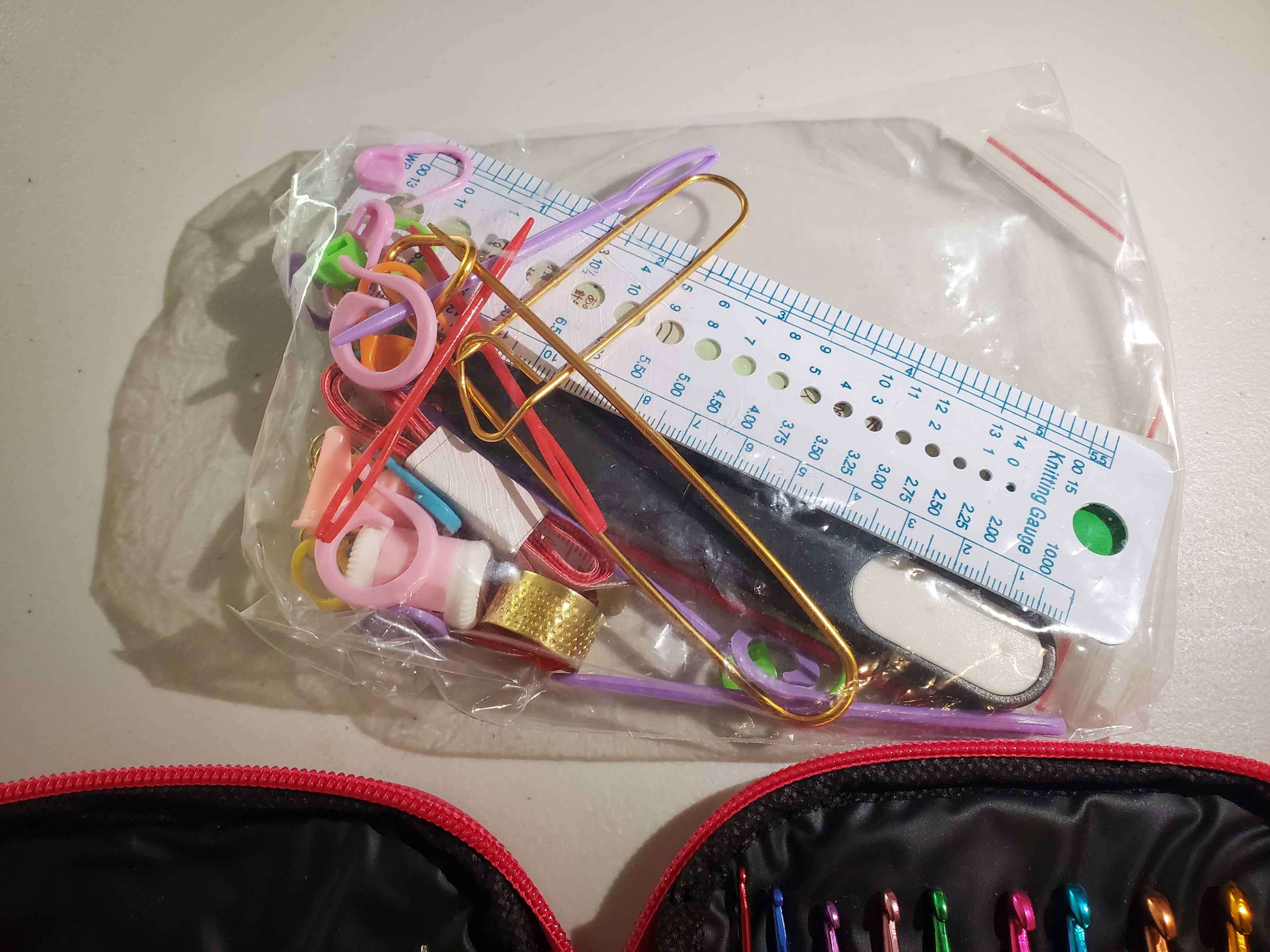 100 pcs DIY Aluminum Crochet Kit with Ergonomic Grip - photo 4