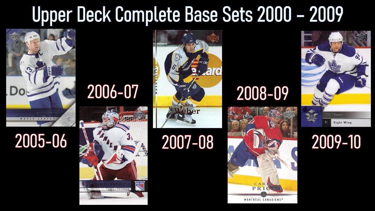 2000 - 09 Upper Deck Hockey Complete Base Sets - photo 3