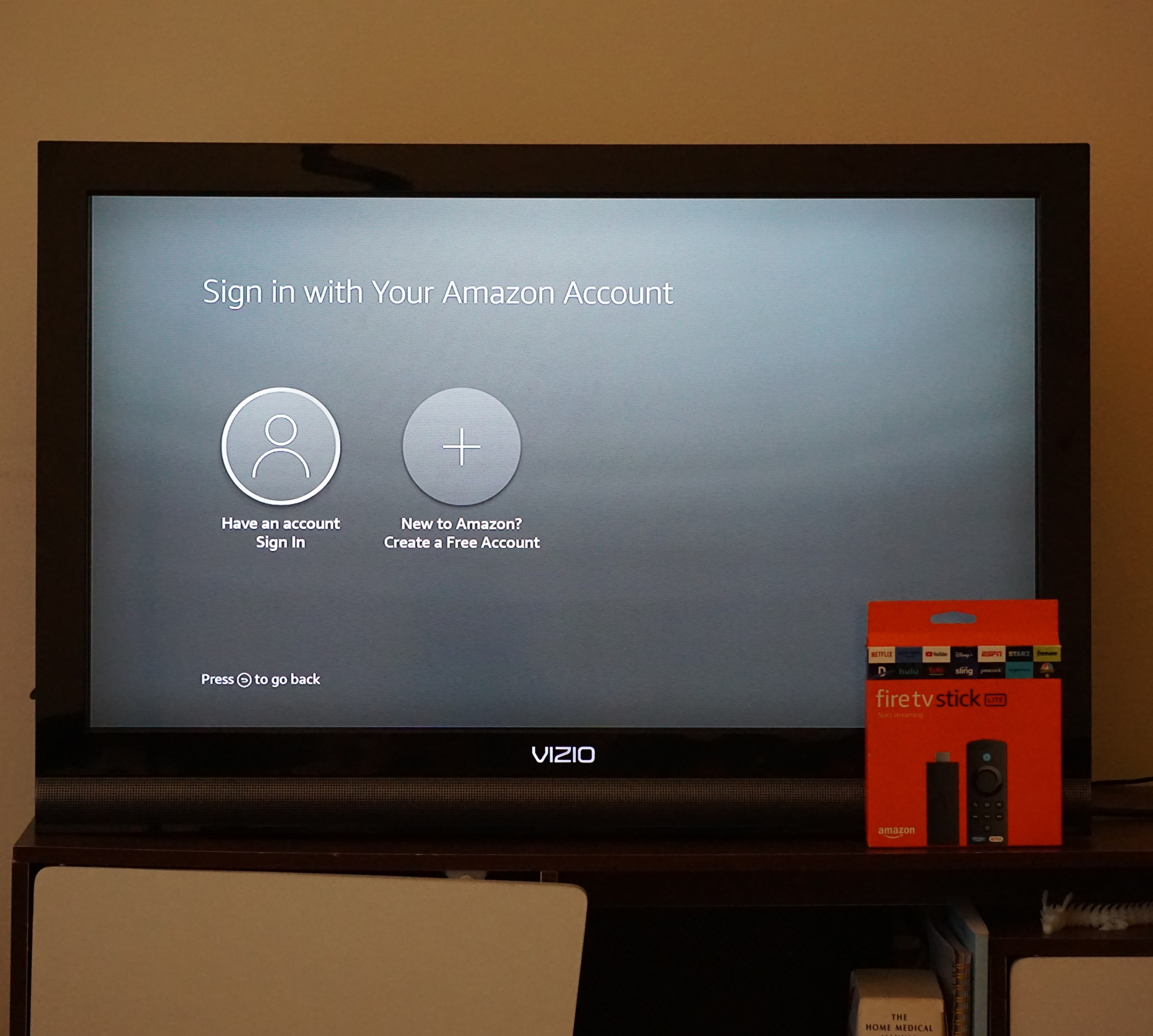 39 in VIZIO TV AND FIRE STICK LITE