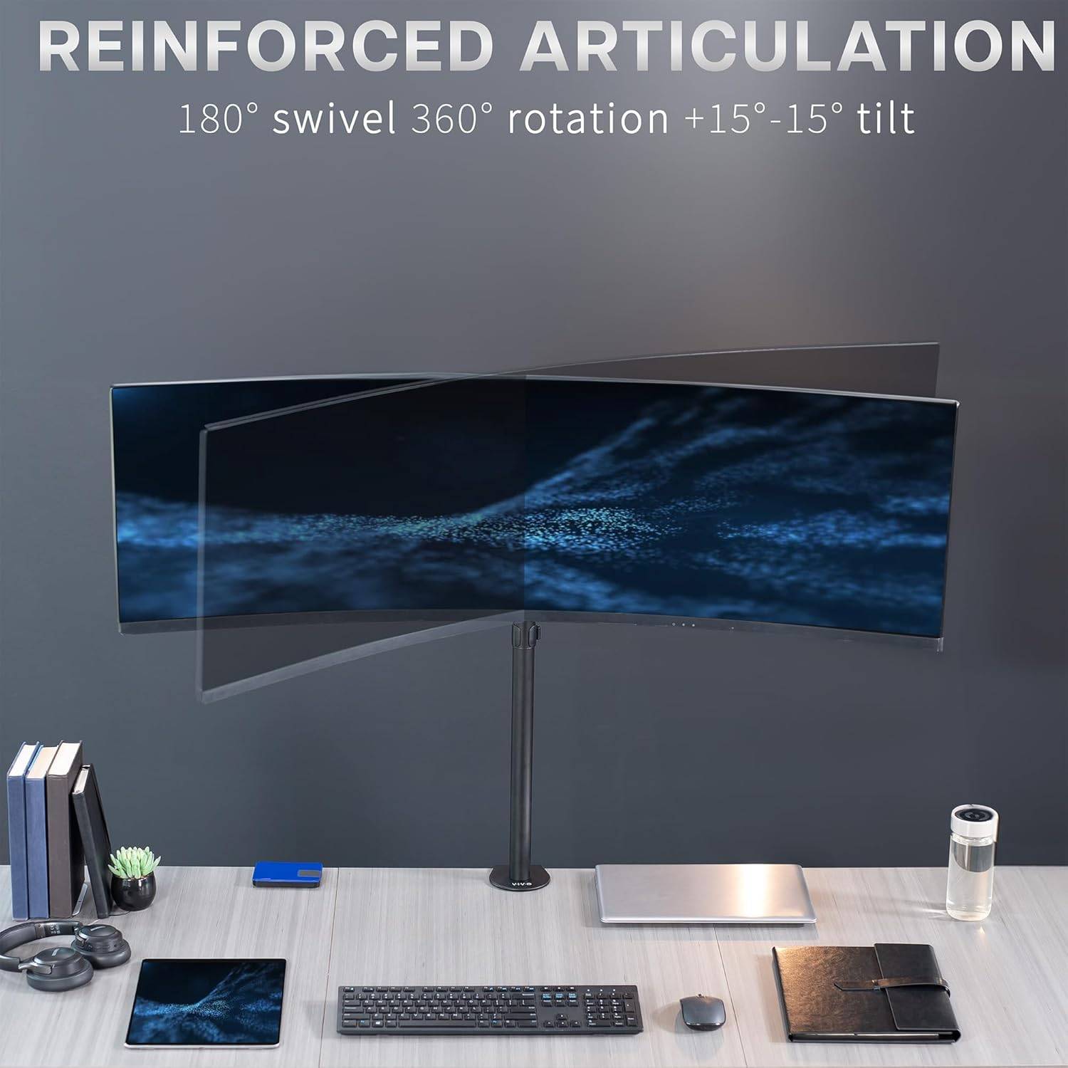 New VIVO Single Ultra-Wide Extra Tall Monitor Desk Mount - photo 2