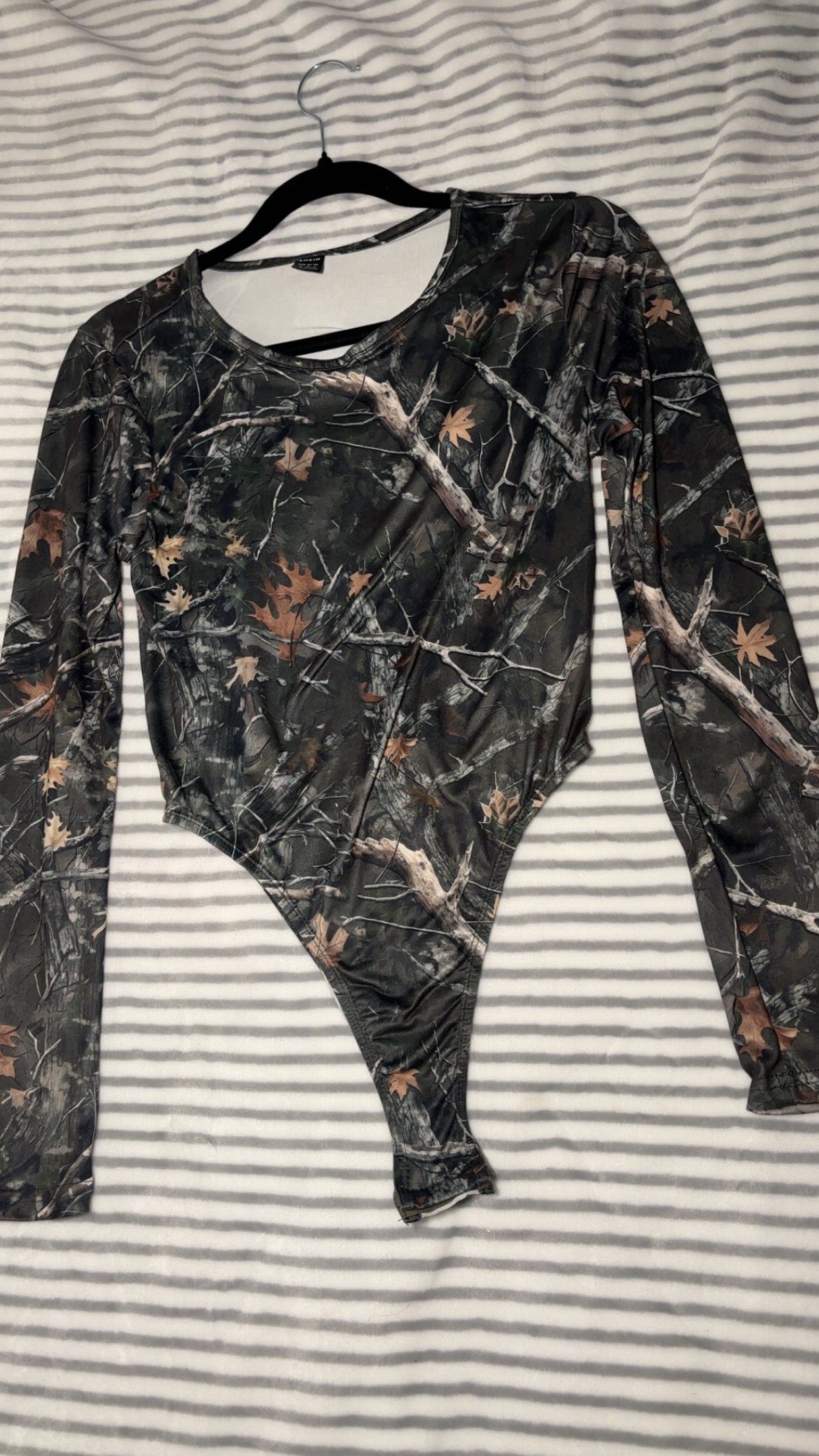 Camouflage bodysuit for women
