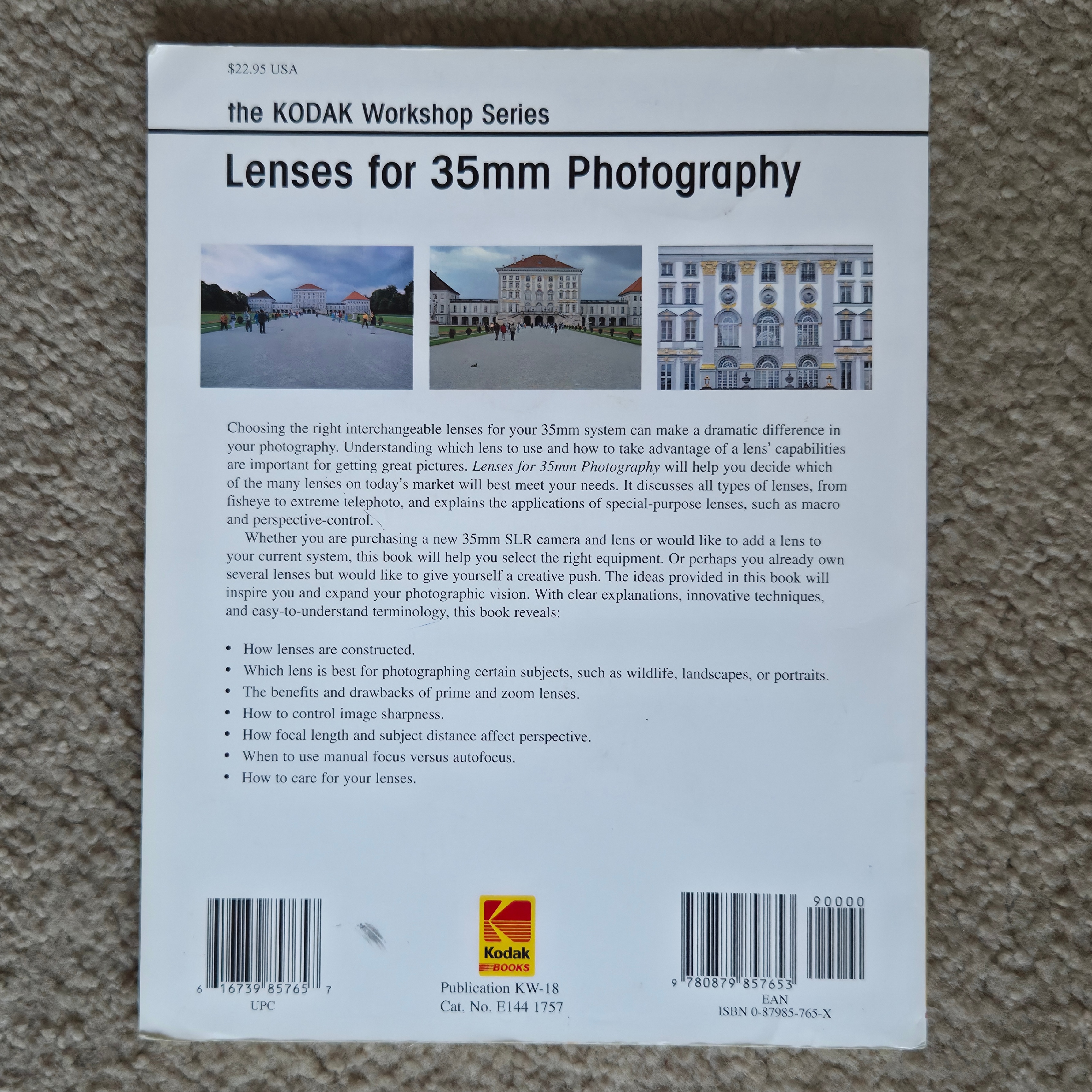 Kodak Workshop Series Lenses for 35mm Photography Book - photo 2