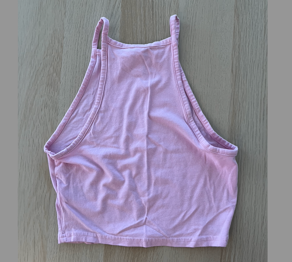 Baby Pink Cropped Tank Top - photo 2