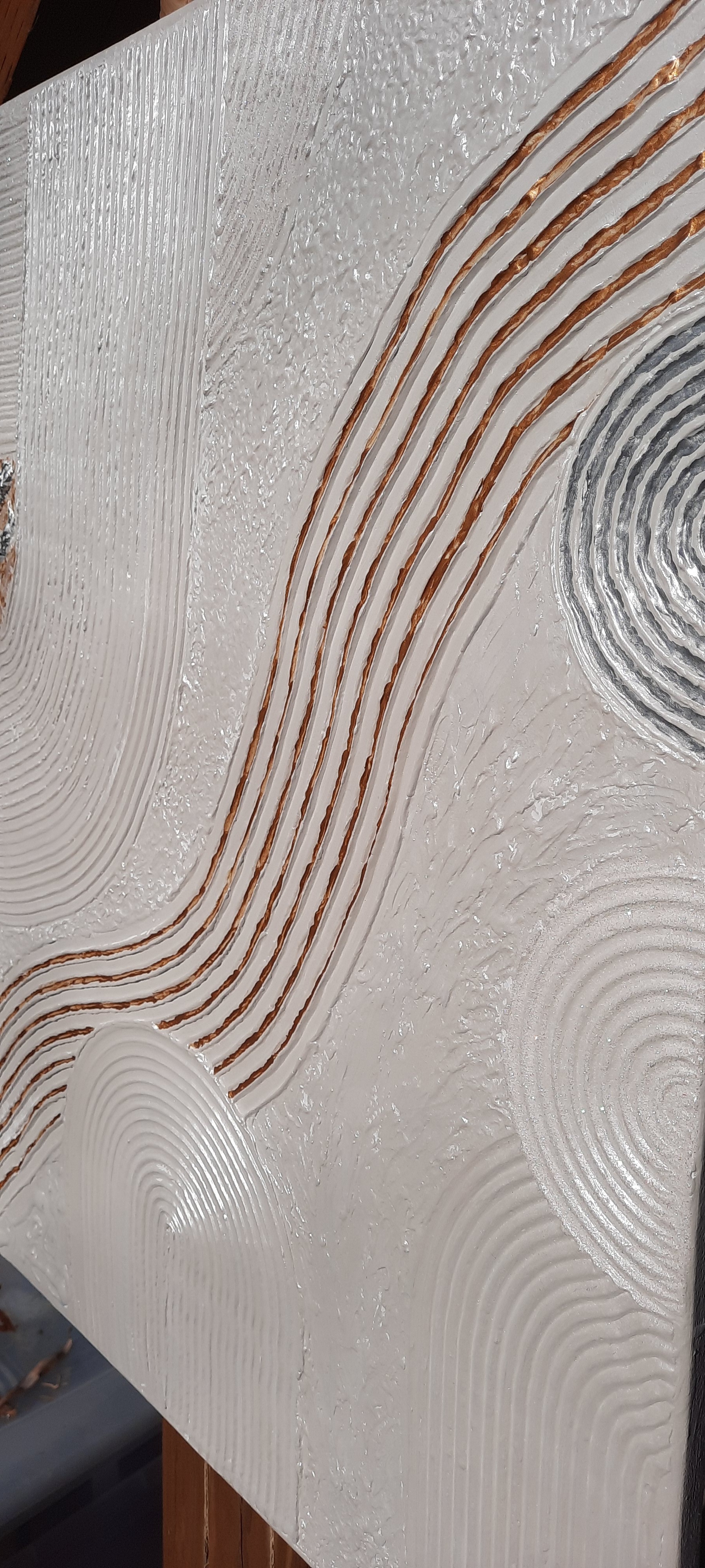 #4 -Textured wall art painting on canvas . Abstract wall art . - photo 4