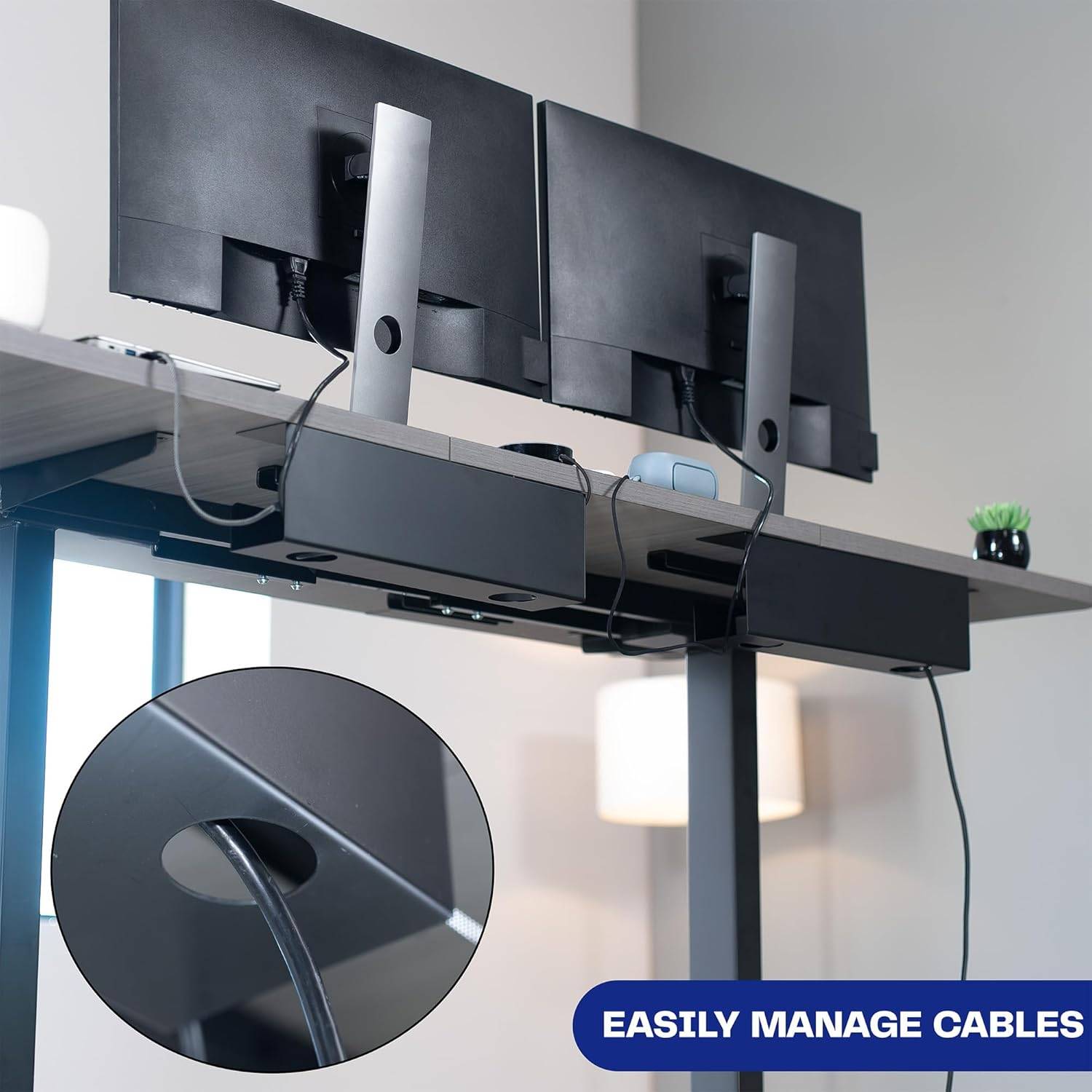 New VIVO 2 pack Under Desk 17 inch Cable Management Trays - photo 3