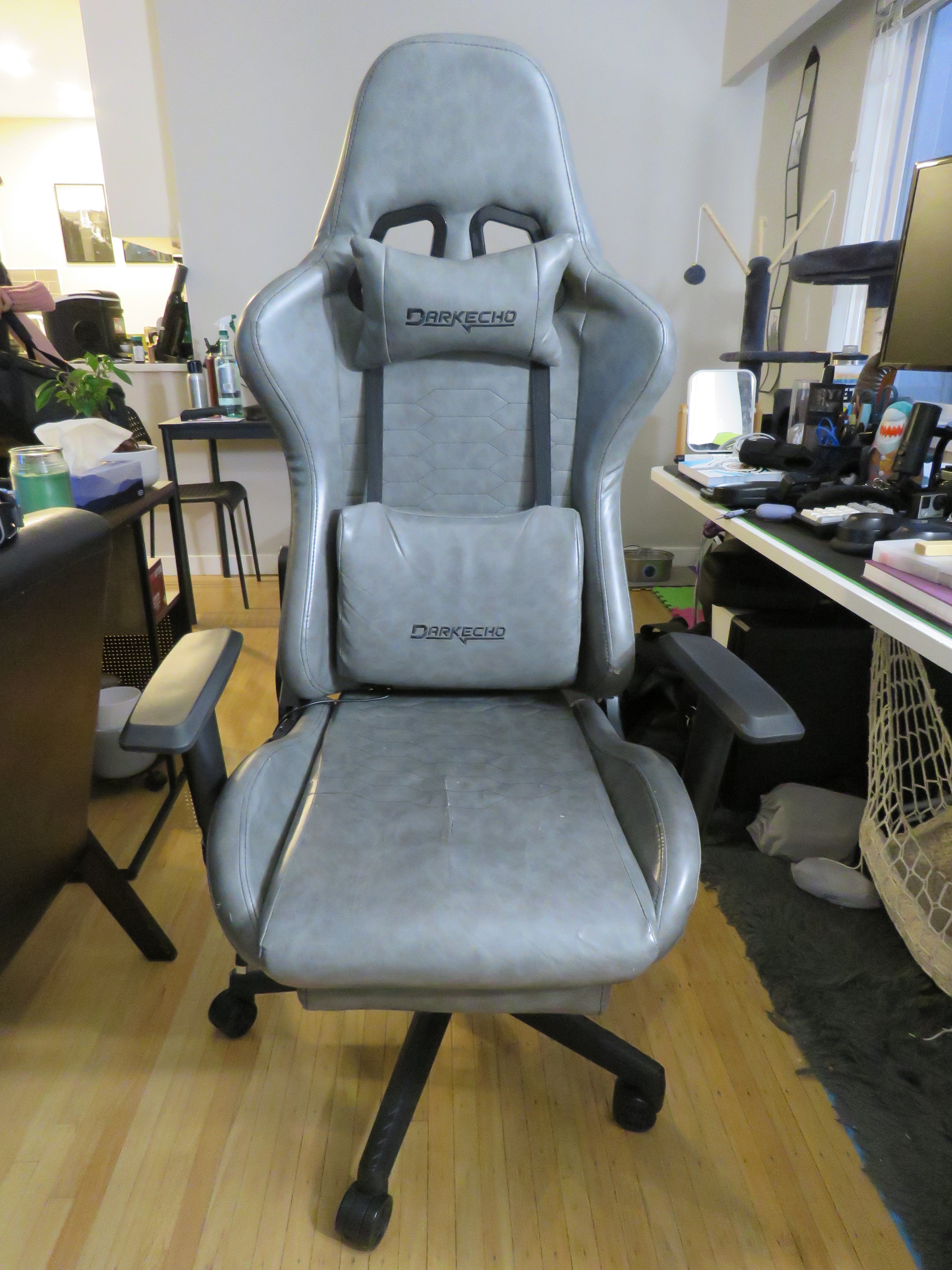 Grey Office Chair - Worn seat (Fully Functional)