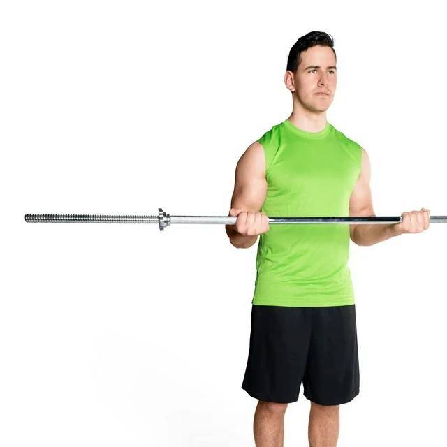 60” Standard Barbell – Solid Threaded Weight Bar