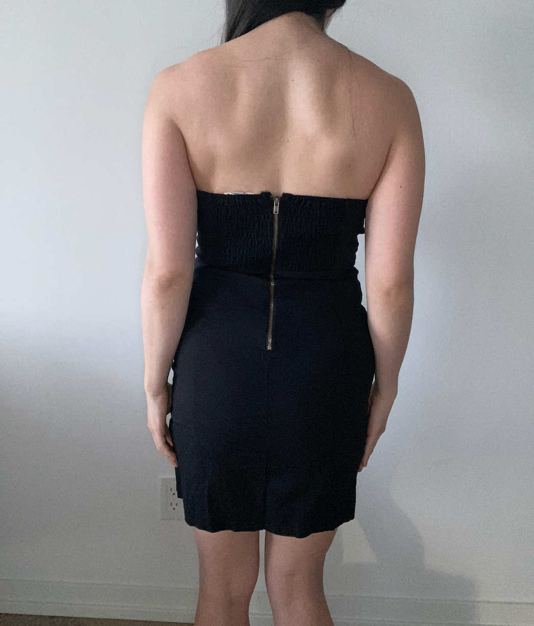 Urban Outfitters Strapless Sweetheart Cut Little Black Dress - photo 3