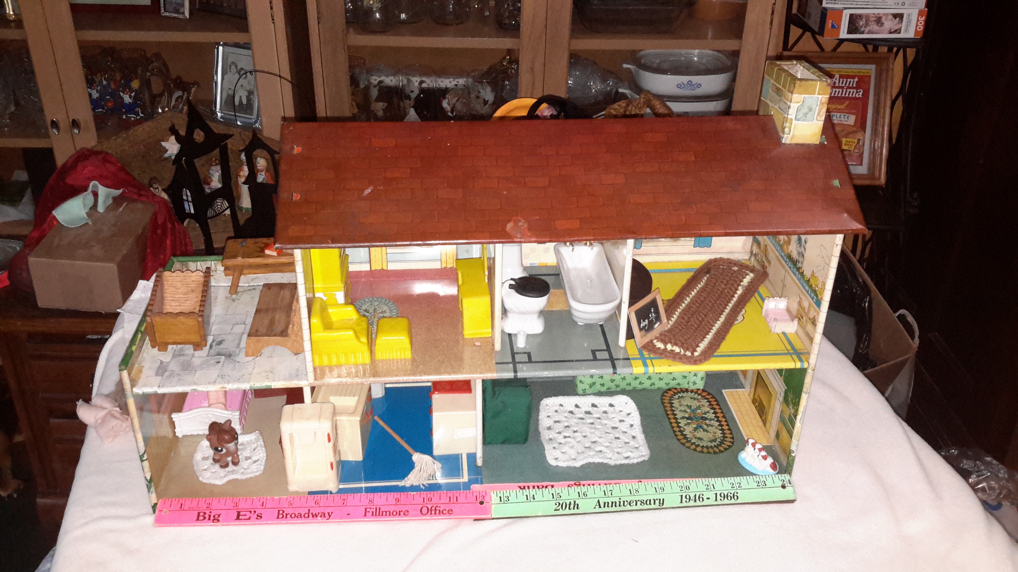 Vintage metal doll house