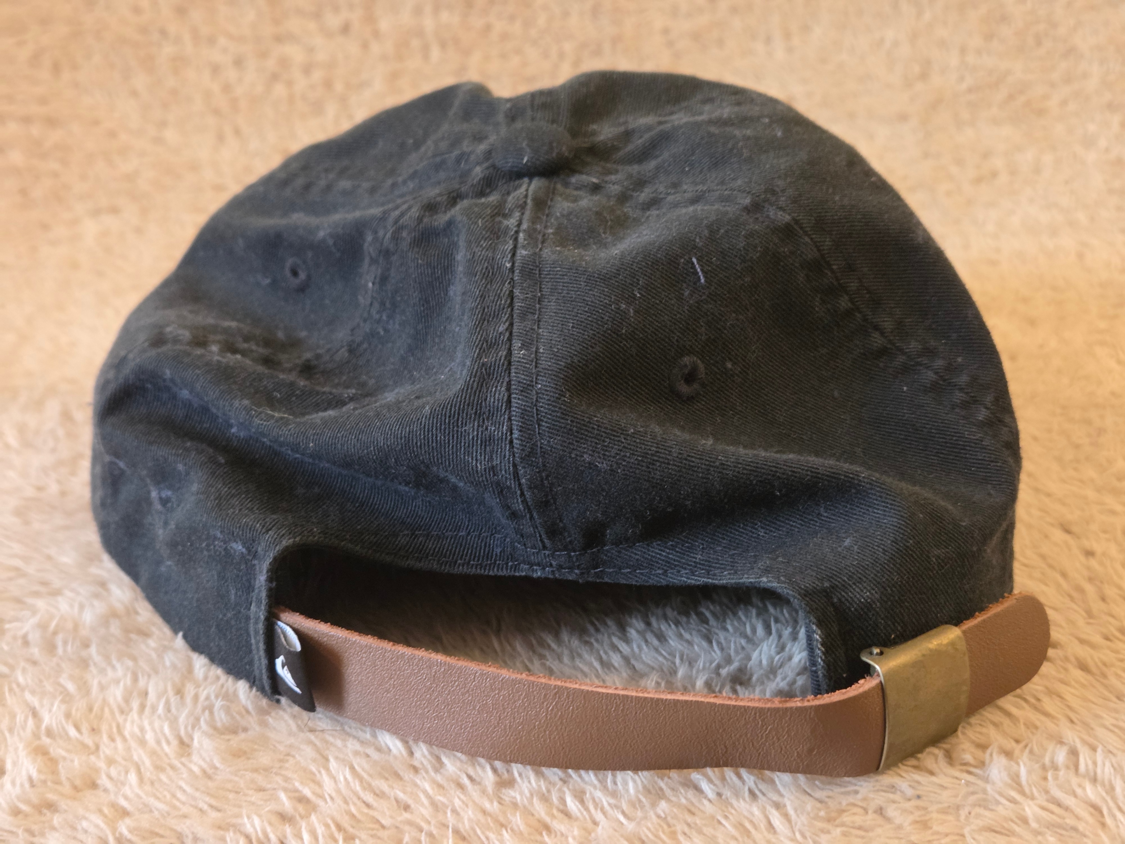 Quiksilver Dad Cap – Black, OSFM, Leather Strap - photo 2