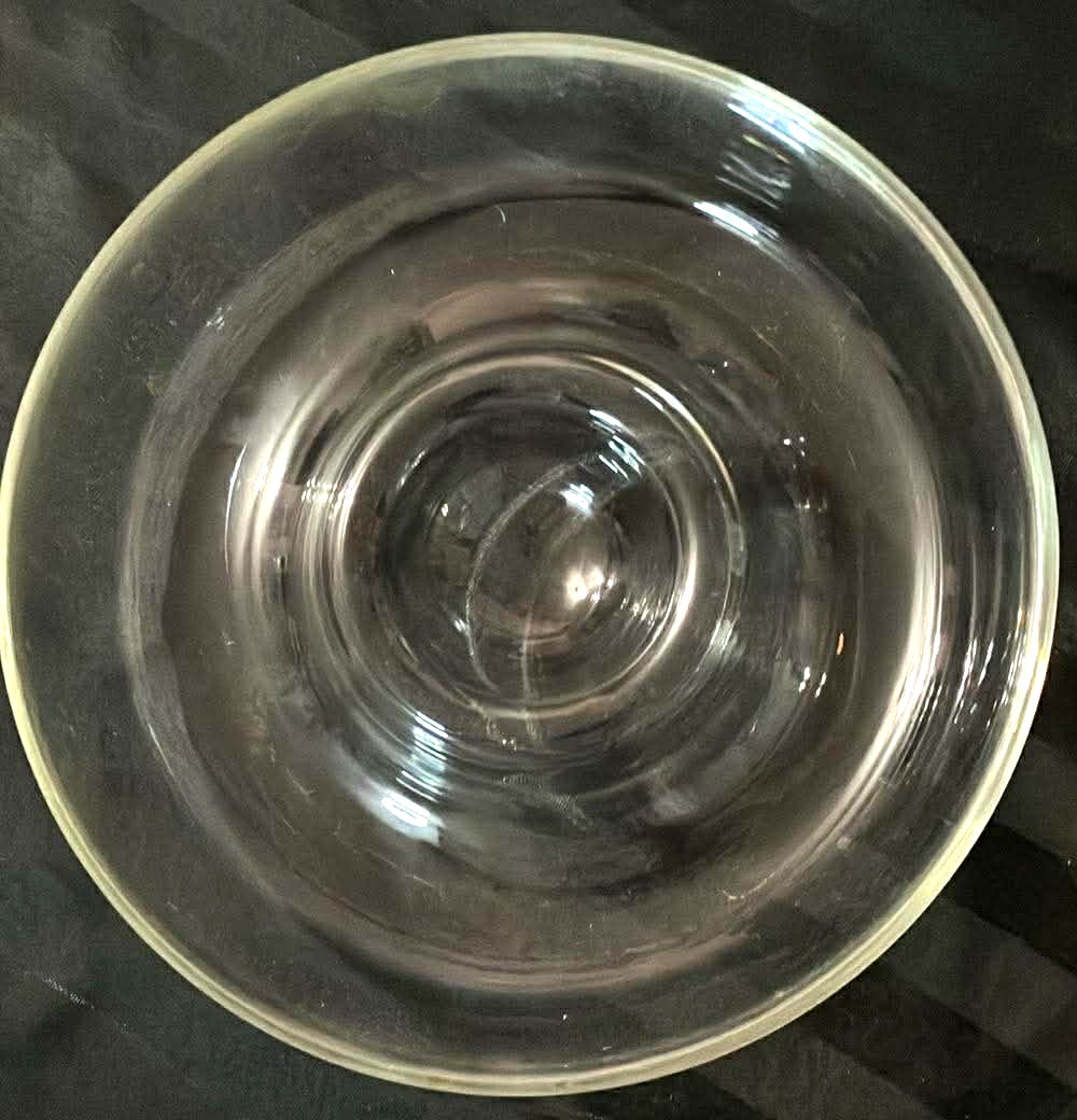 Glass Chip and Dip Bowl - 10 Inches