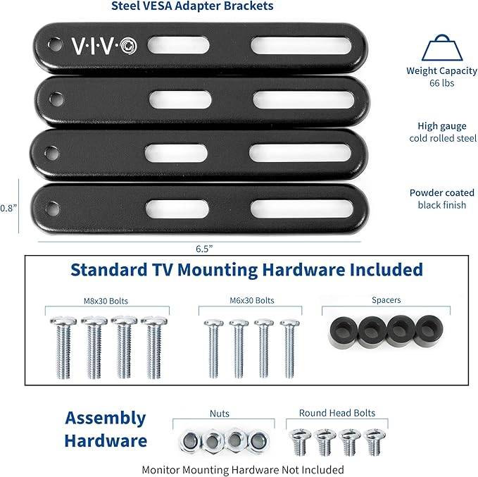 New VIVO Extension Mount Adapter Brackets for Screens 32 to 55" - photo 4