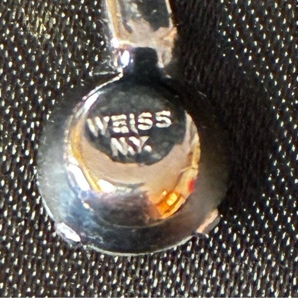 Weiss N.Y. Vintage Double Row Clear Rhinestone Choker Necklace - photo 3