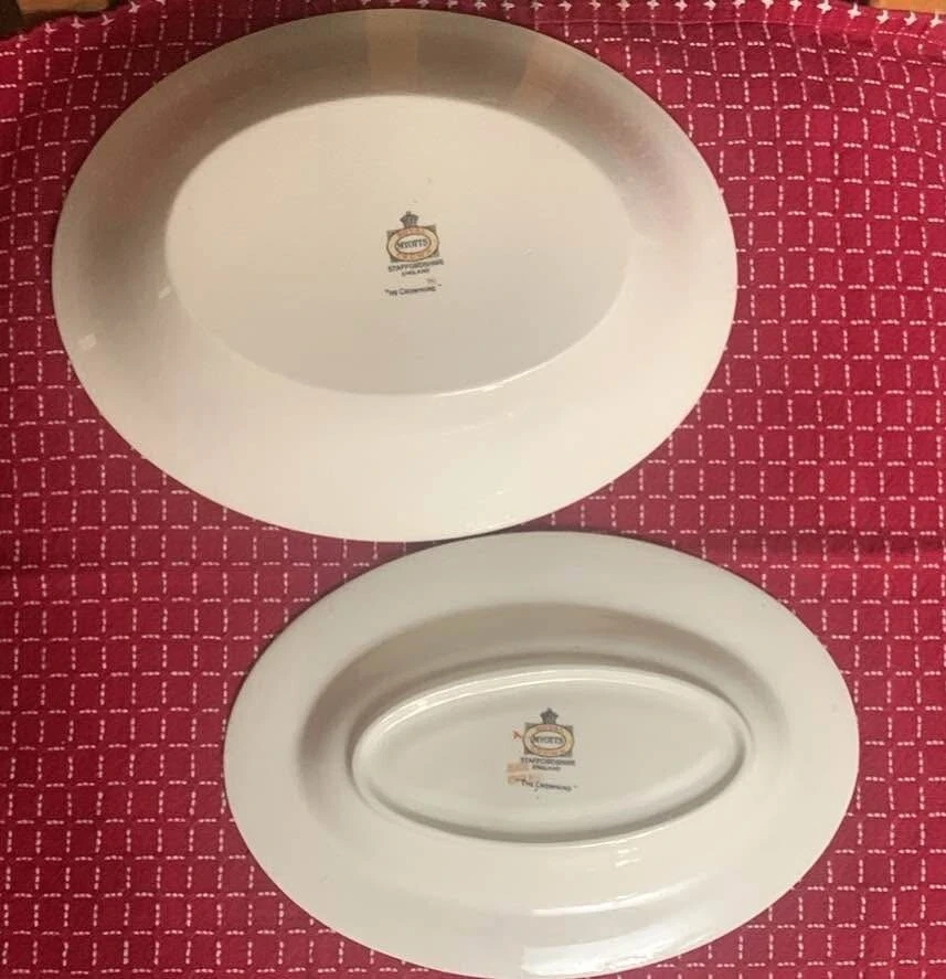 Vintage "The Crowning" Royal Myott platter and shallow dish. - photo 5