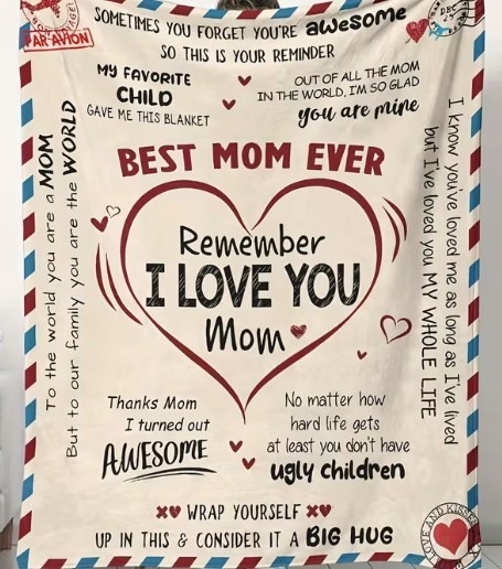 Best Mom Ever Fleece Blanket
