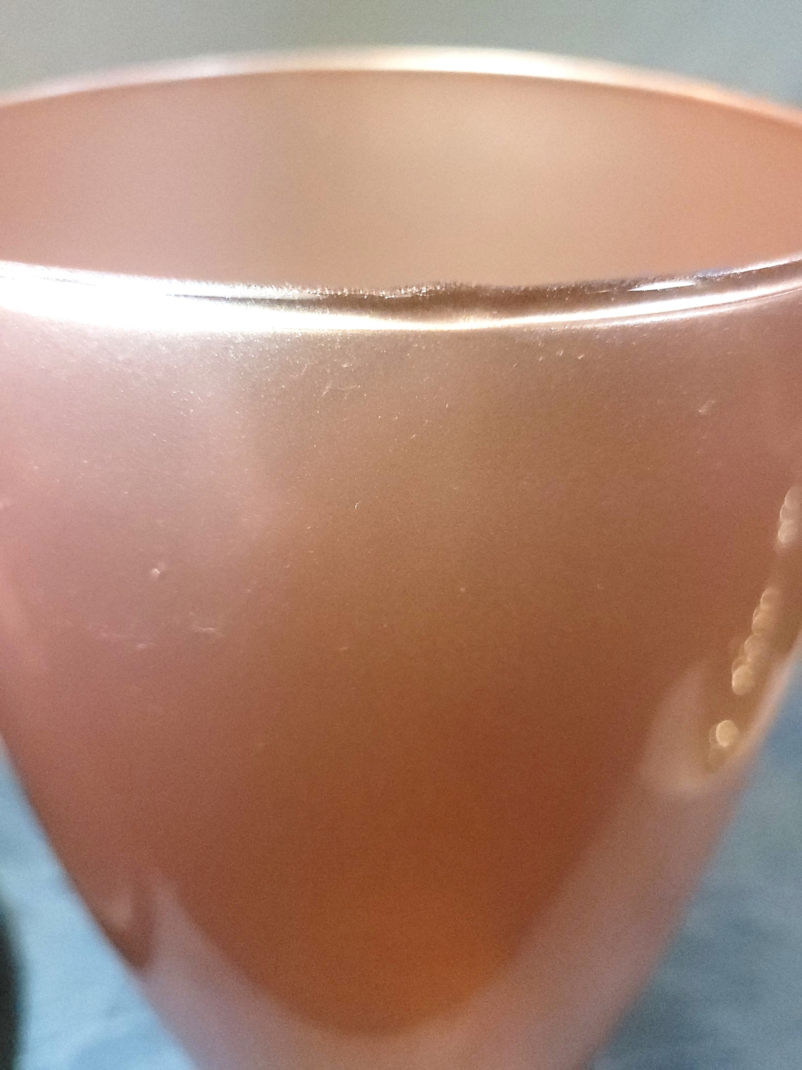 Teleflora Peach Satin Glass Vase 10" - Shimmering Pearlized - photo 3