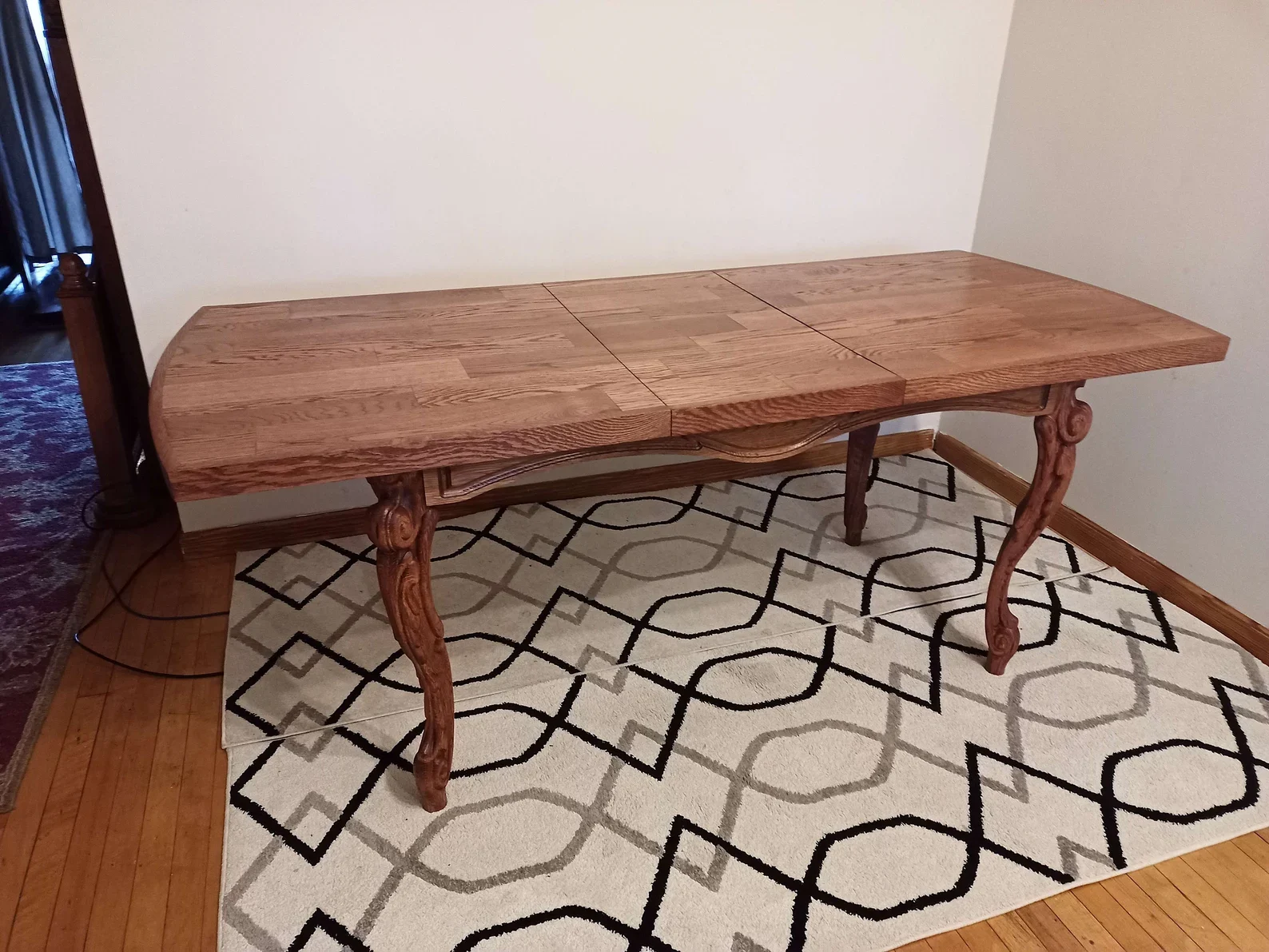 Custom Red Oak Convertible Dining Table [LOCAL - CHICAGO] - photo 2