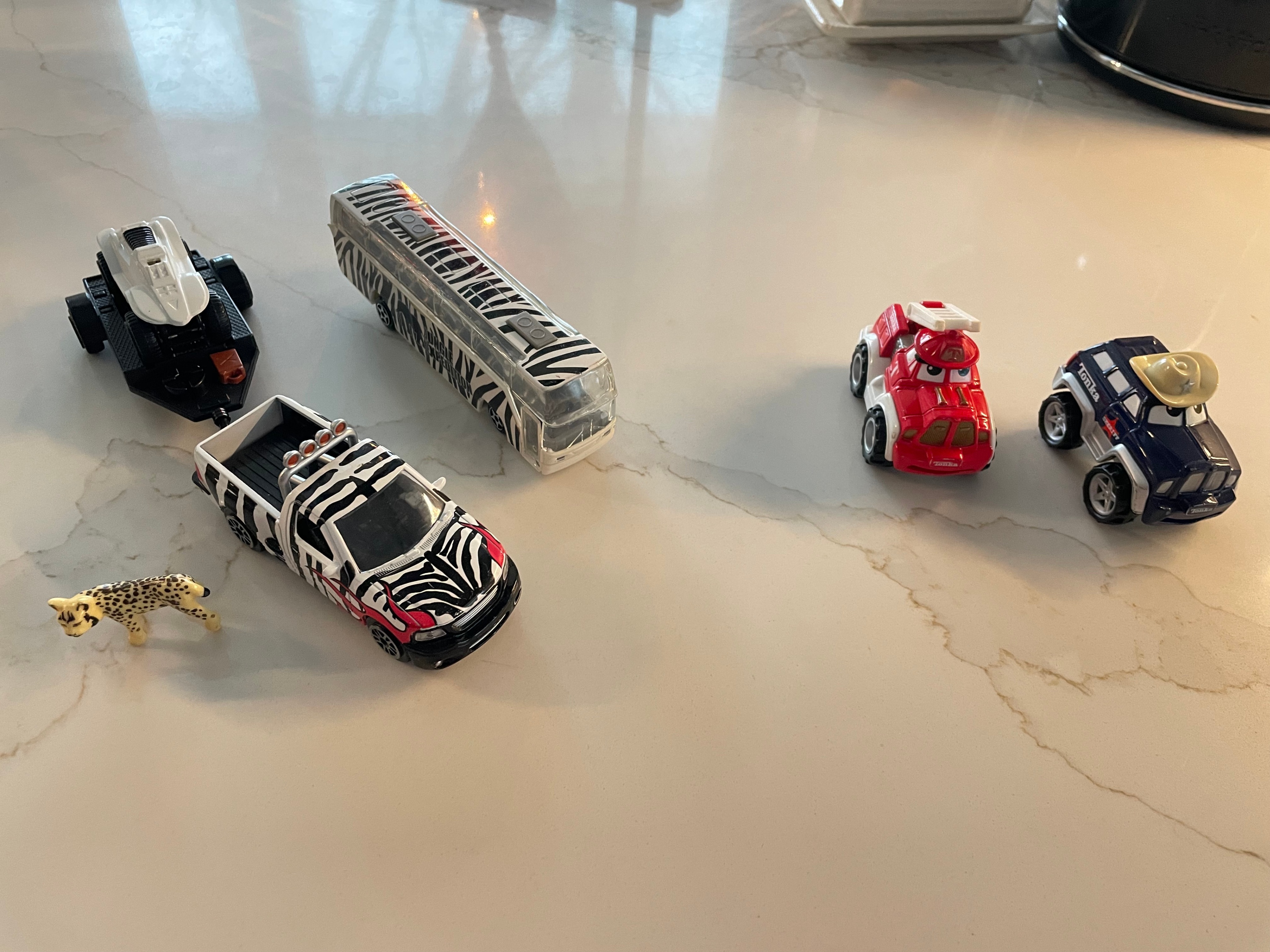 Safari and Tonka Toys - Cars, Jeep, Trailer, Truck