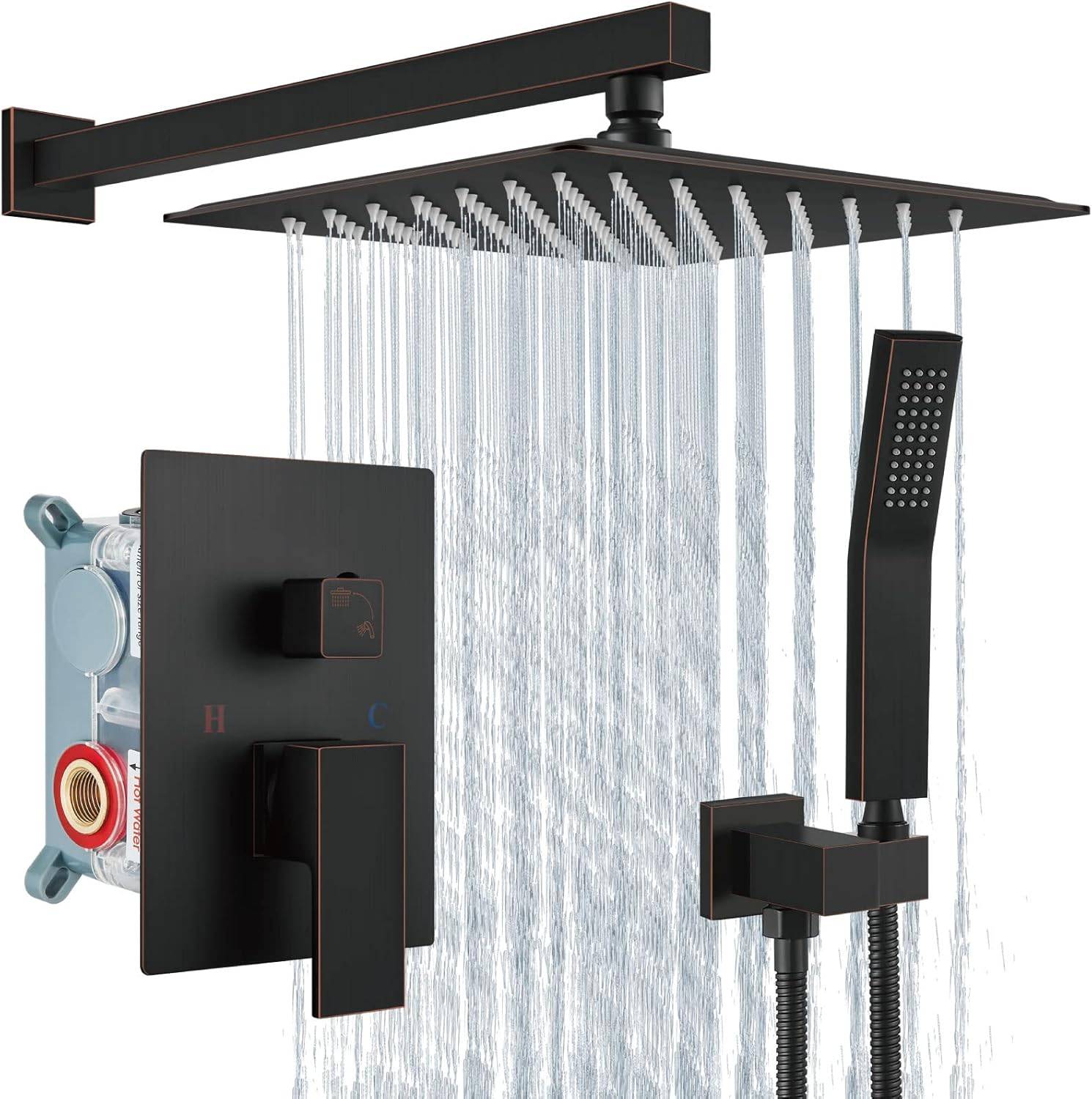 OLEMI Shower System with Rain Shower Head