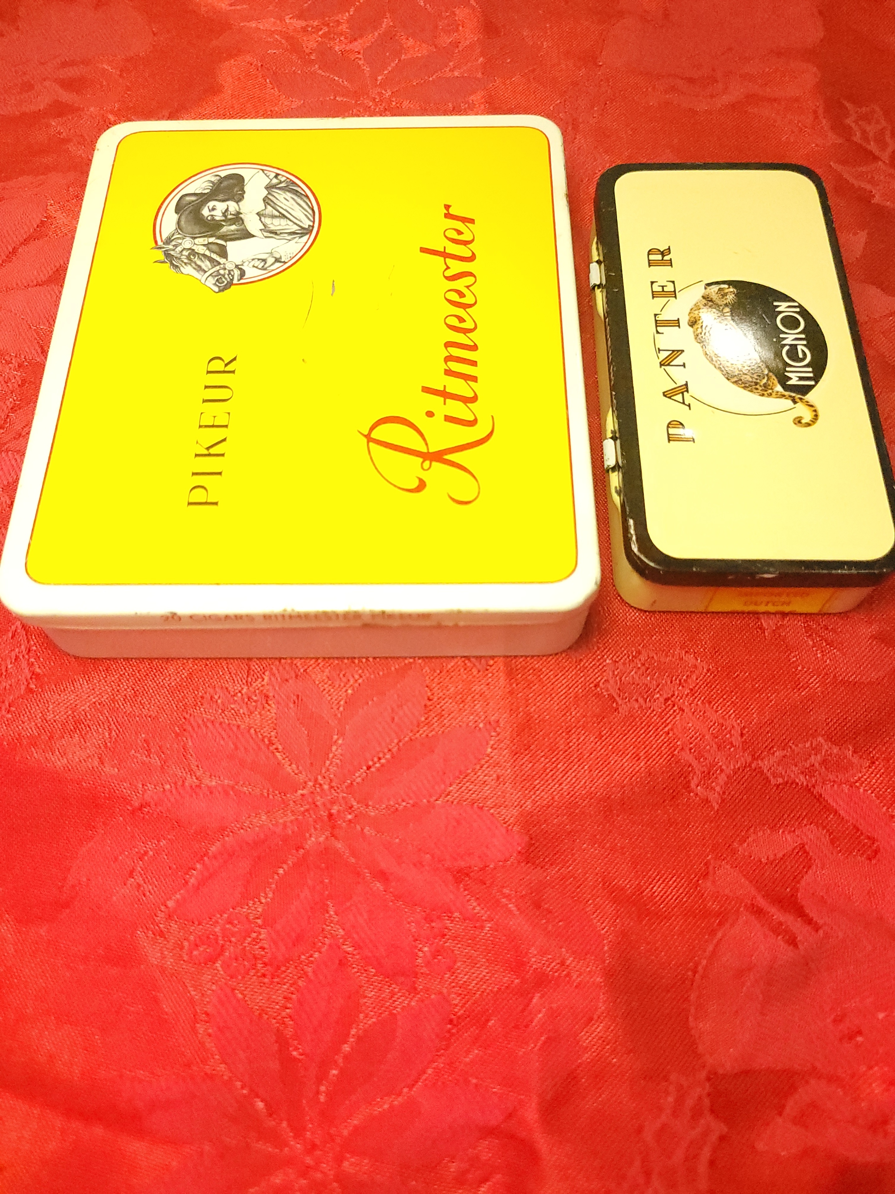 1950s/60s  Dutch Cigar Tin Lot - Ritmeester Pikeur Panter Mignon - photo 2