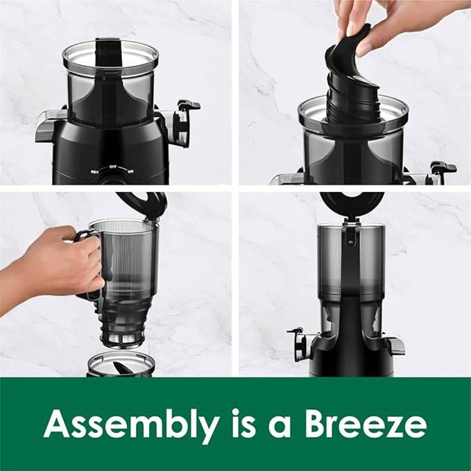 Fretta Cold Press Juicer Machine with 4.25" Large Feed Chute - photo 4