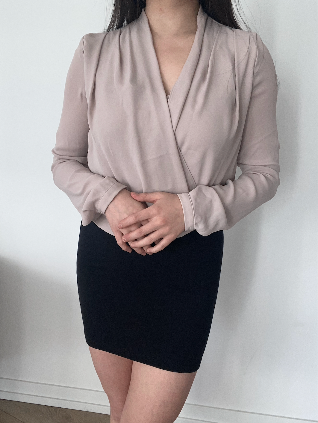 Women's Pastel Pink/Cream Long-Sleeve