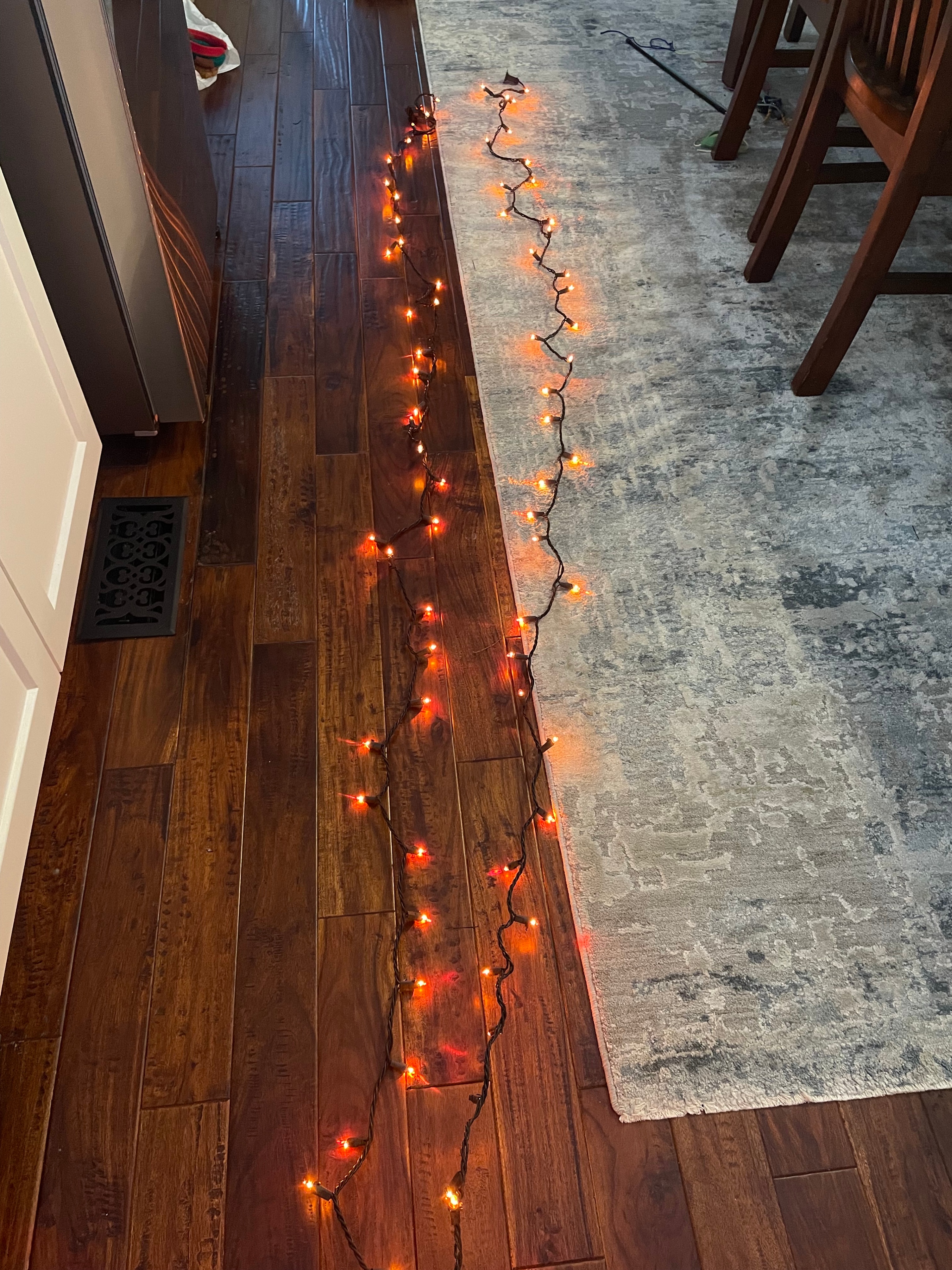 Halloween/Day of the Dead Orange Indoor Lights