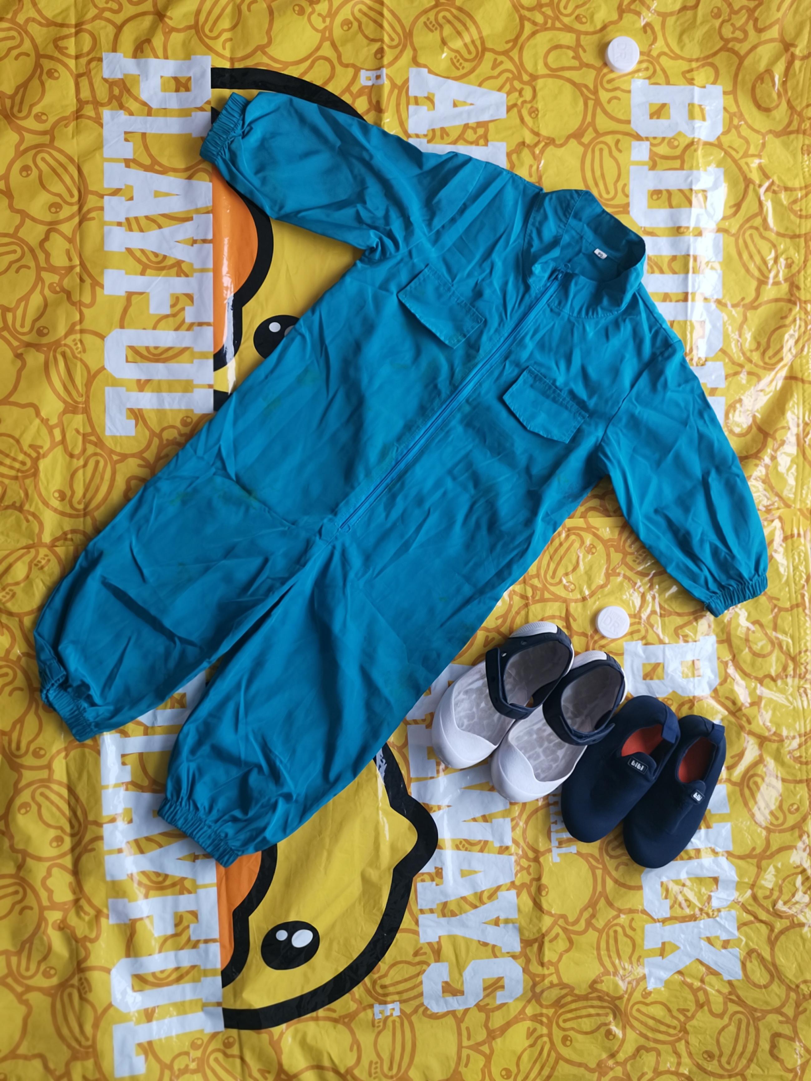 Painting Jumpsuit 2T free 2Way Navy Bibi indoor or outdoor shoes - photo 3