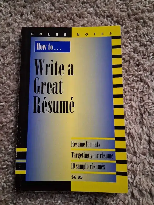 Coles Notes Resume Guide