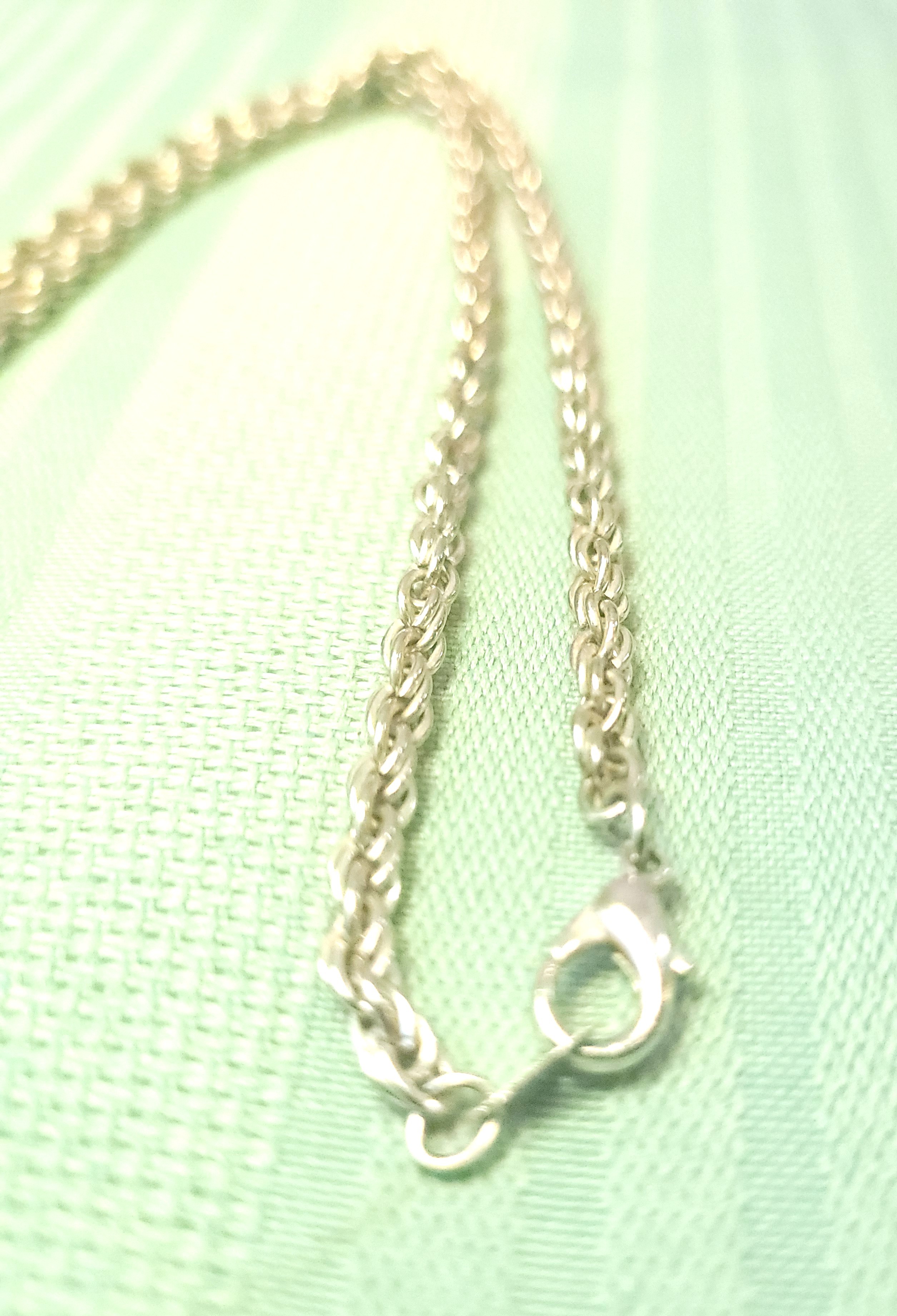 24" Silver Tone Diamond-Cut Rope Chain Necklace 4mm Unisex Retro - photo 5